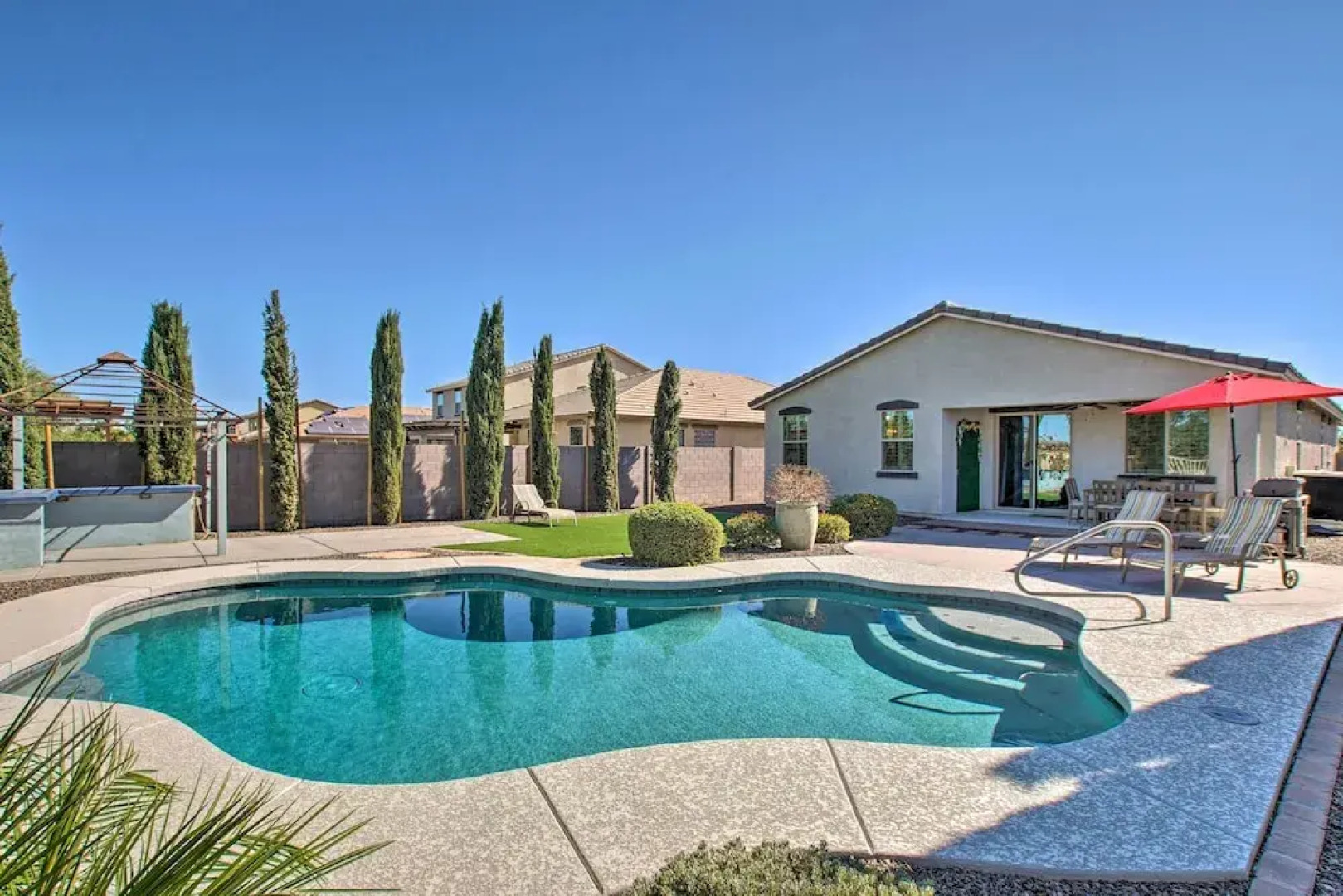 Pool & Covered Patio: San Tan Valley Home