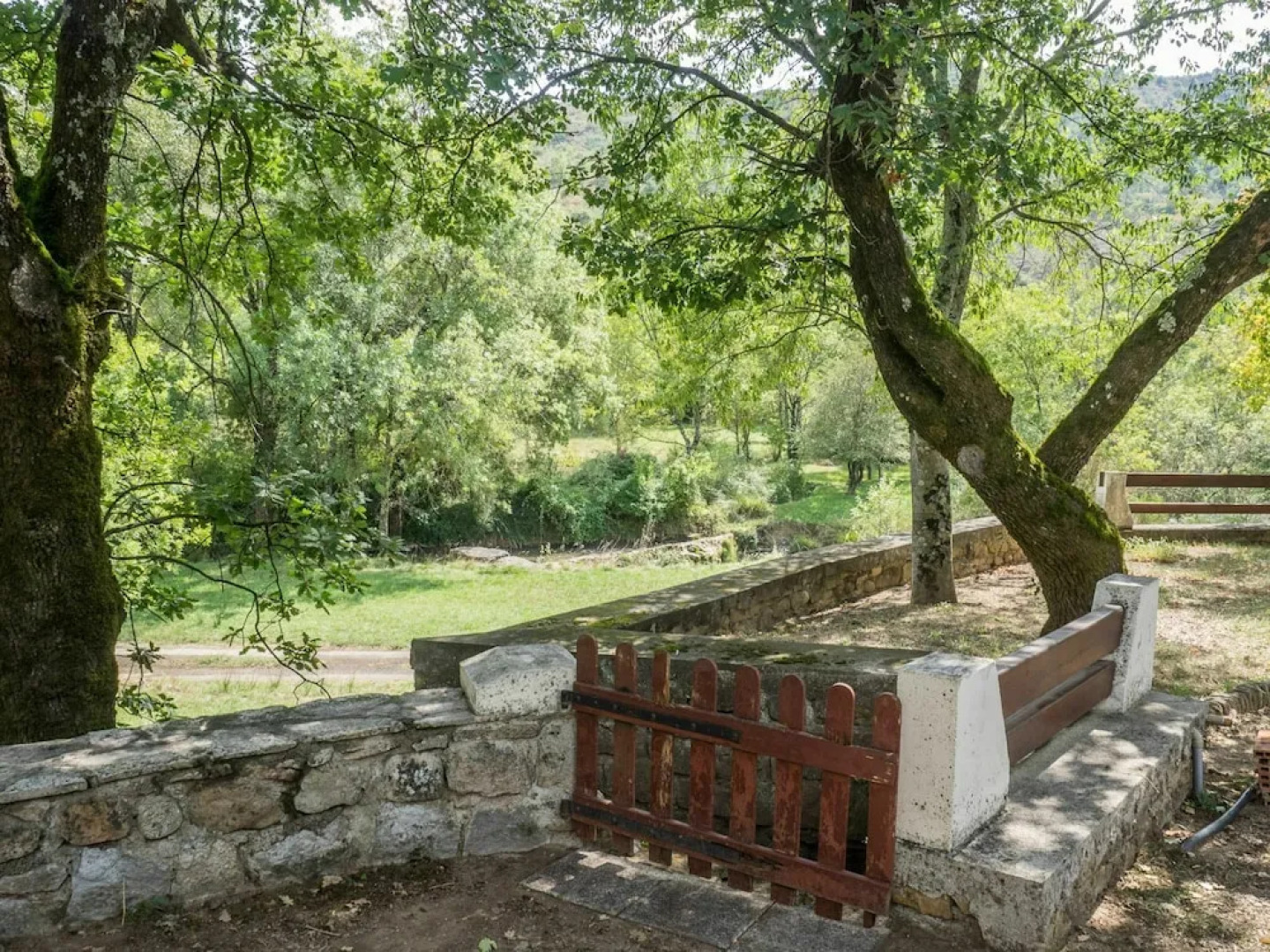 Cottage in Uzer With Pool, Terrace, Garden, Deckchairs