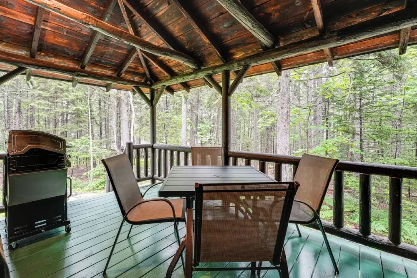 Walk to Barrett's Park: Wooded Cabin w/ Grill!