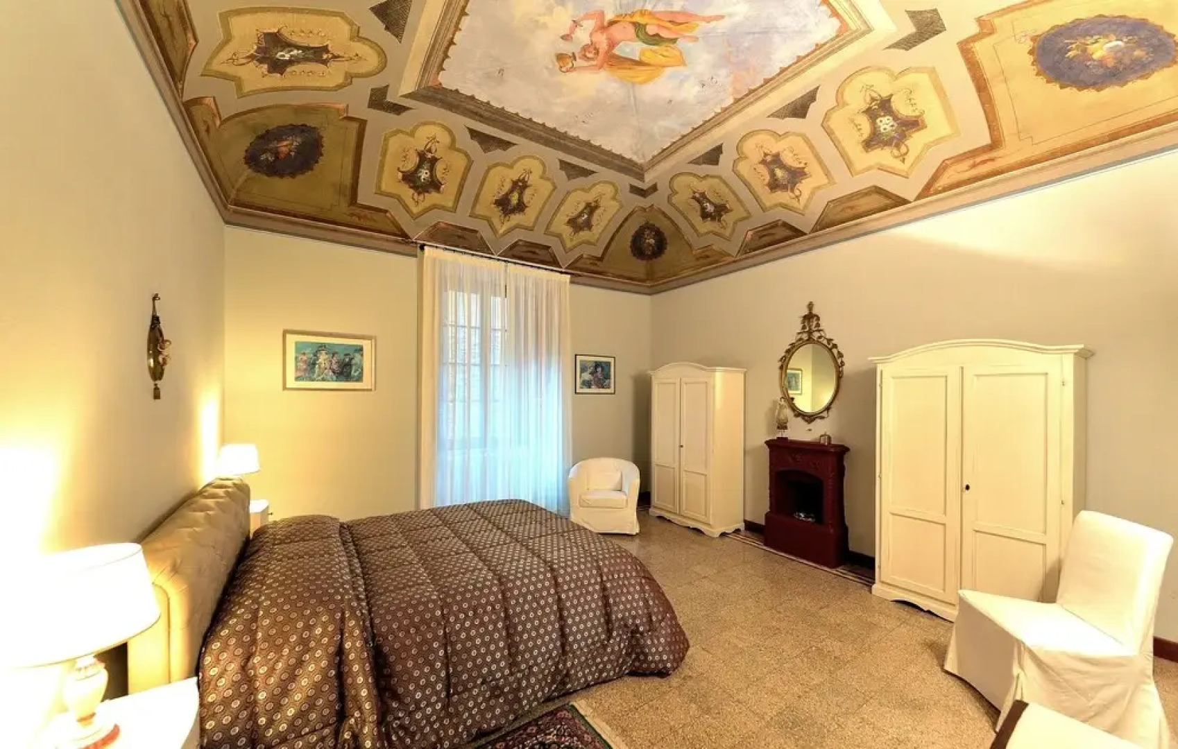 Historic House With Garden in Front of the Grotta Giusti Thermal Pool Near Lucca