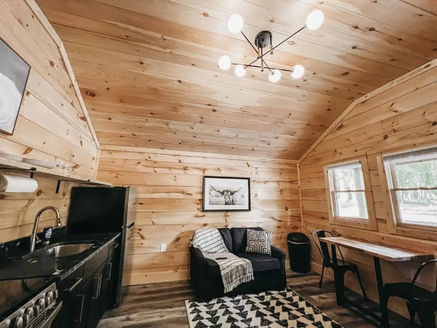 Brand New One Bedroom Cabin With Kitchen Minutes From Lake Hartwell Cabin #3