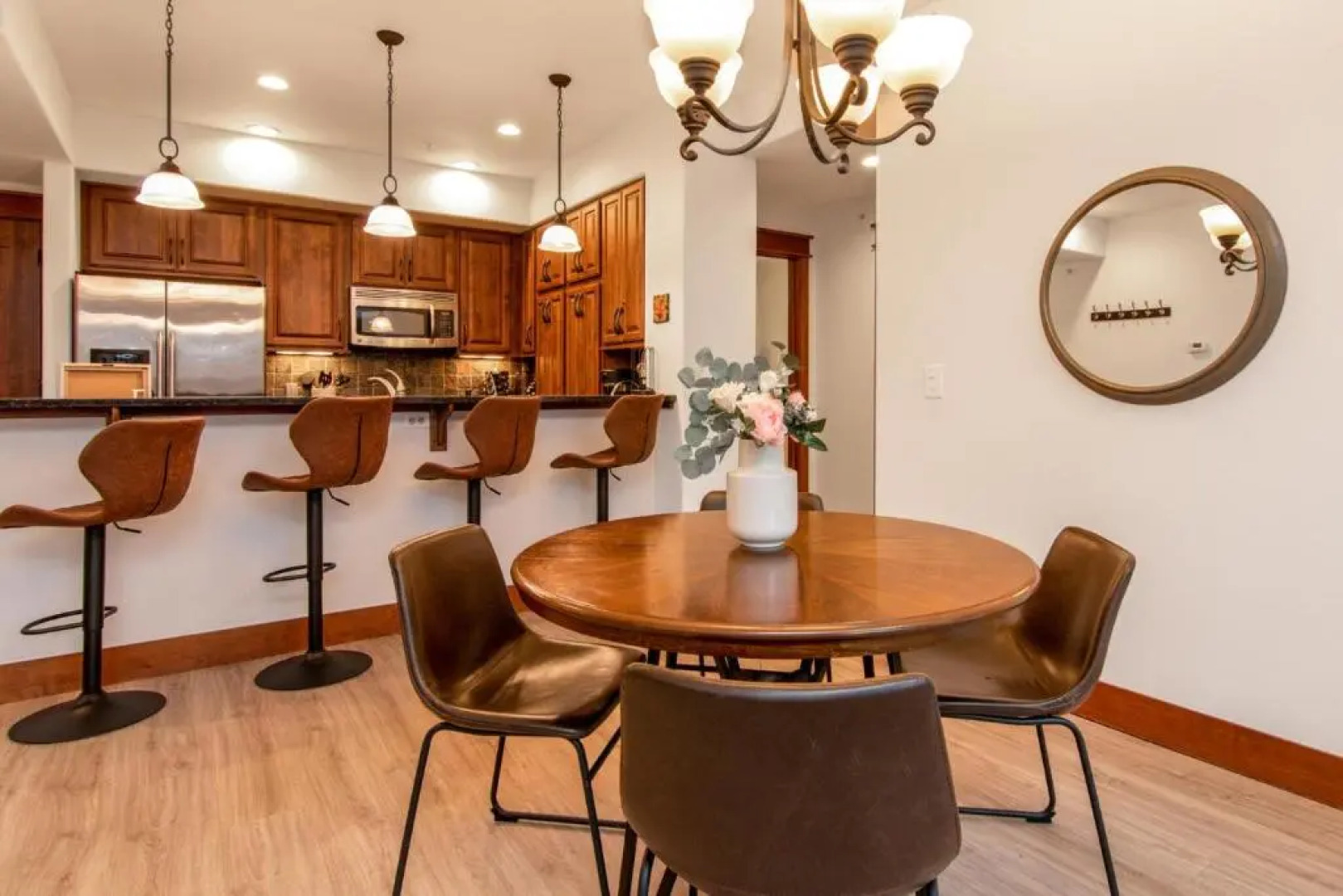 Modern Riverstone Condo with Grand Deck - Steps to Shops, Restaurants & Trail