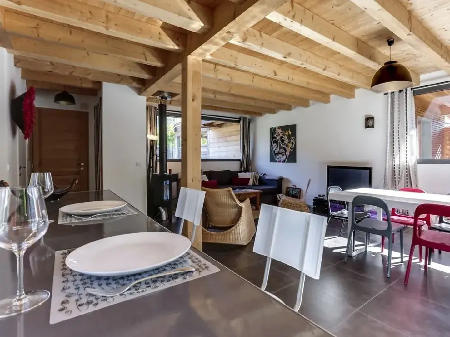 Chaparon Superbe Maison Bois 3 min à Pied du lac