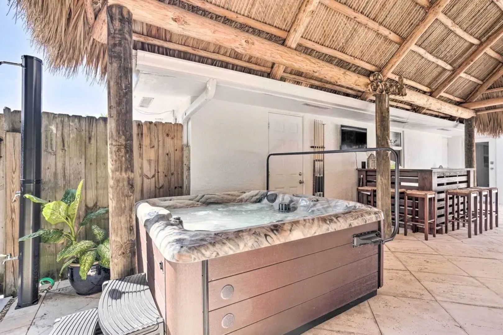 Poolside Paradise w/ Tropical Hut in Palm Beach