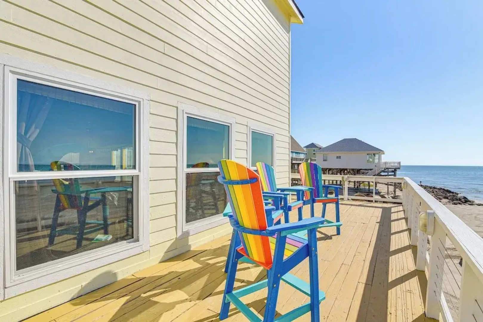 Beachfront Home w/ Deck + Views in Freeport!