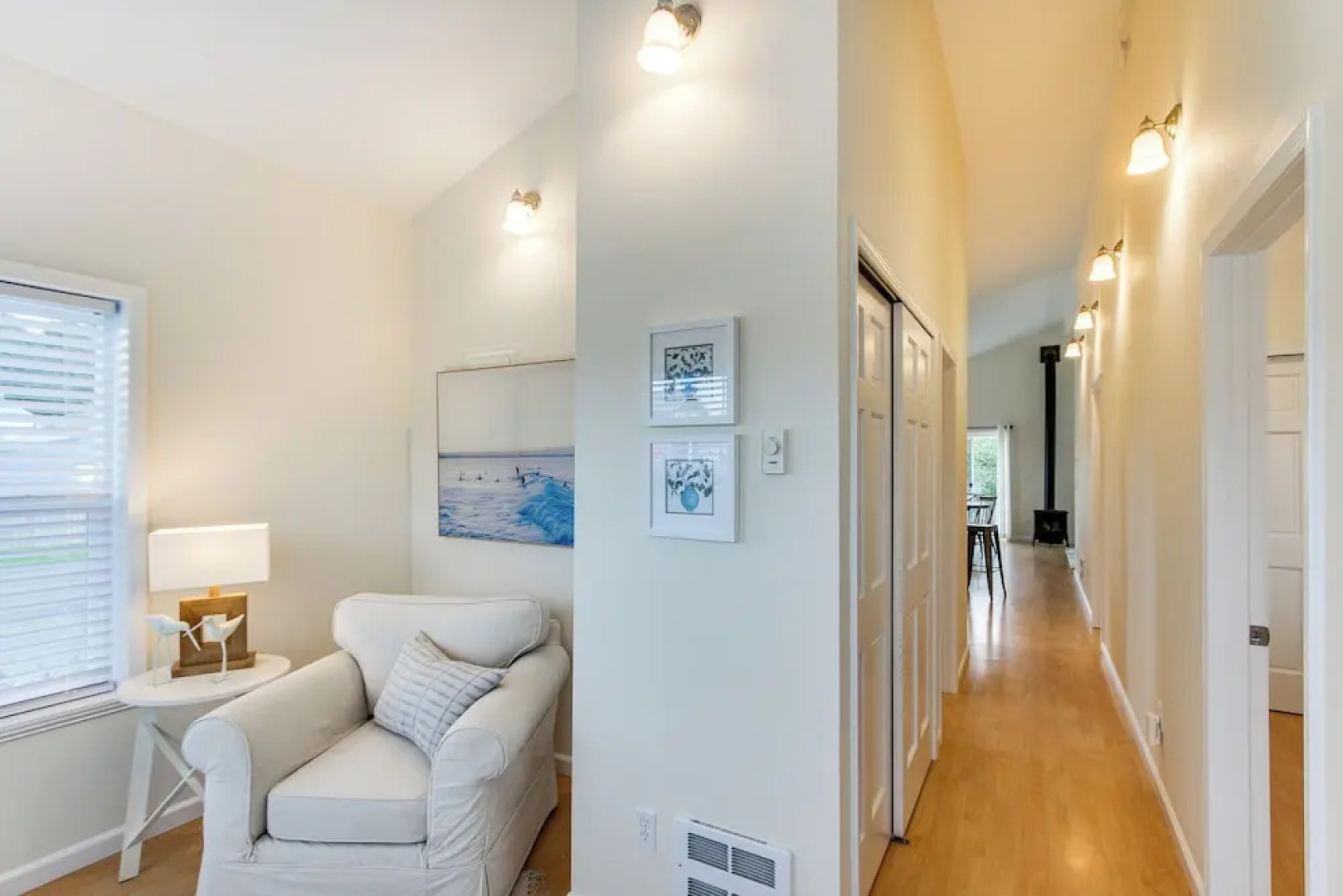 Airy Coastal Escape w/ Deck - Steps to Beach!