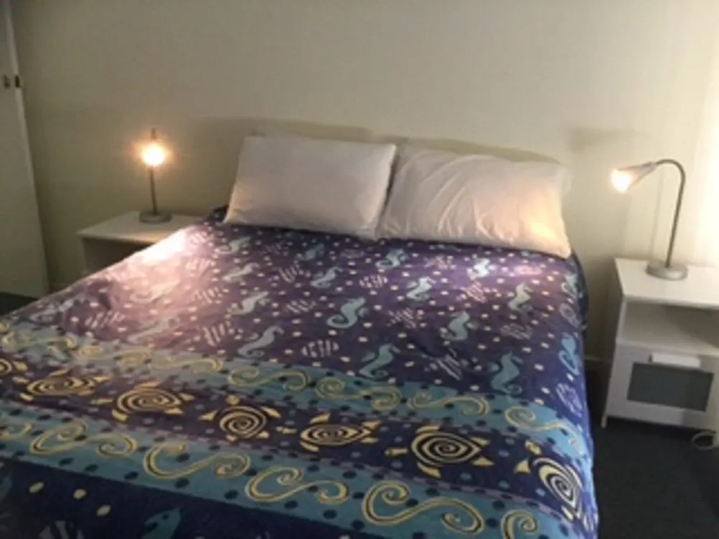 Views of Moreton Island from balcony at Beachside Haven Rickman Pde, Woorim