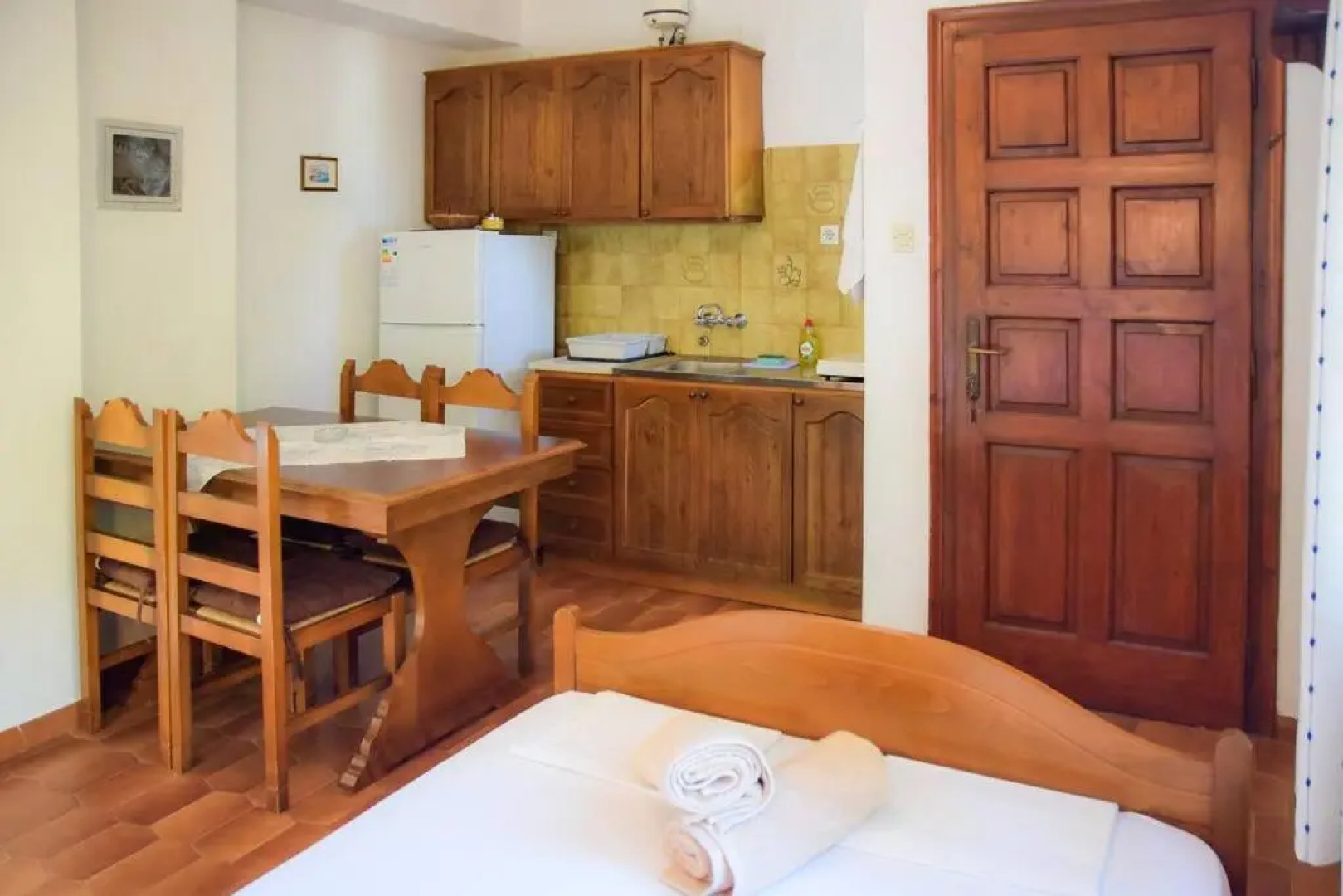 Apartment in summer house with large balcony