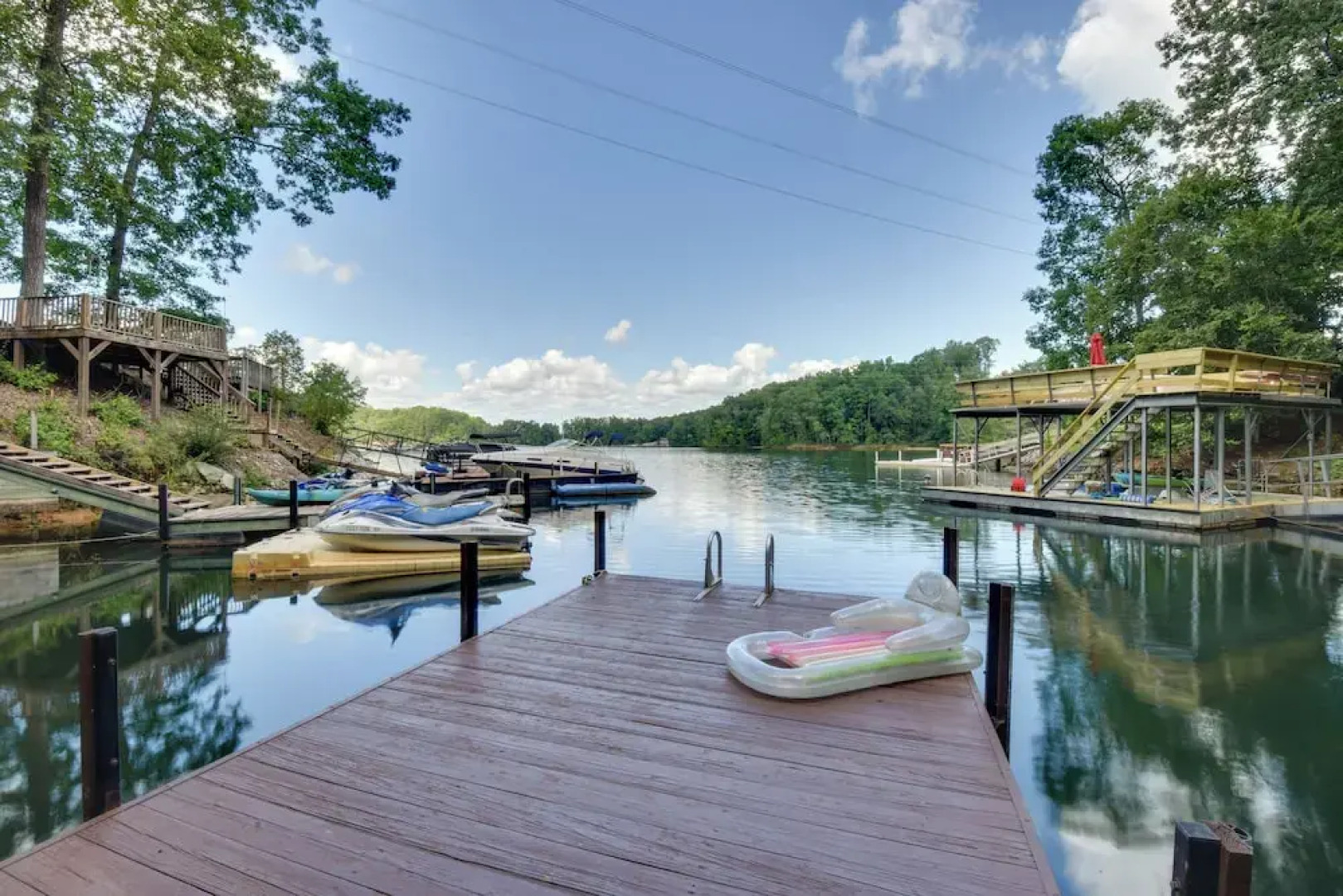 Lakefront Six Mile Vacation Rental w/ Dock