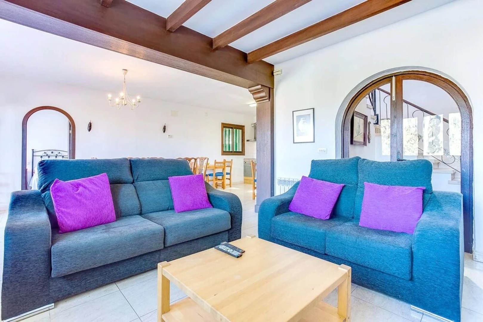 Villa With 5 Bedrooms in Portocolom, With Wonderful City View, Private Pool, Enclosed Garden Near the Beach
