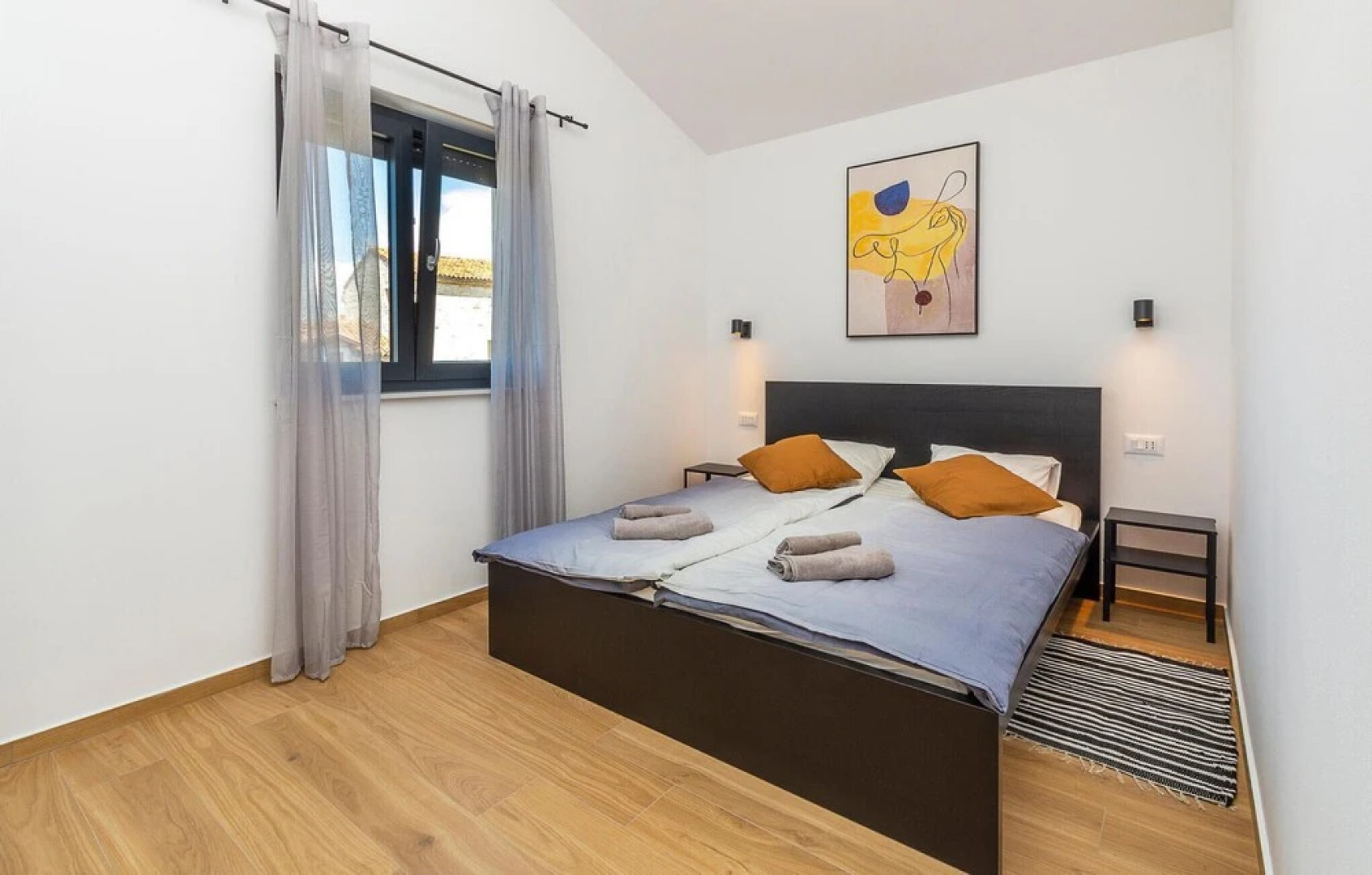 Awesome Home in Tar With Outdoor Swimming Pool, Wifi and 2 Bedrooms