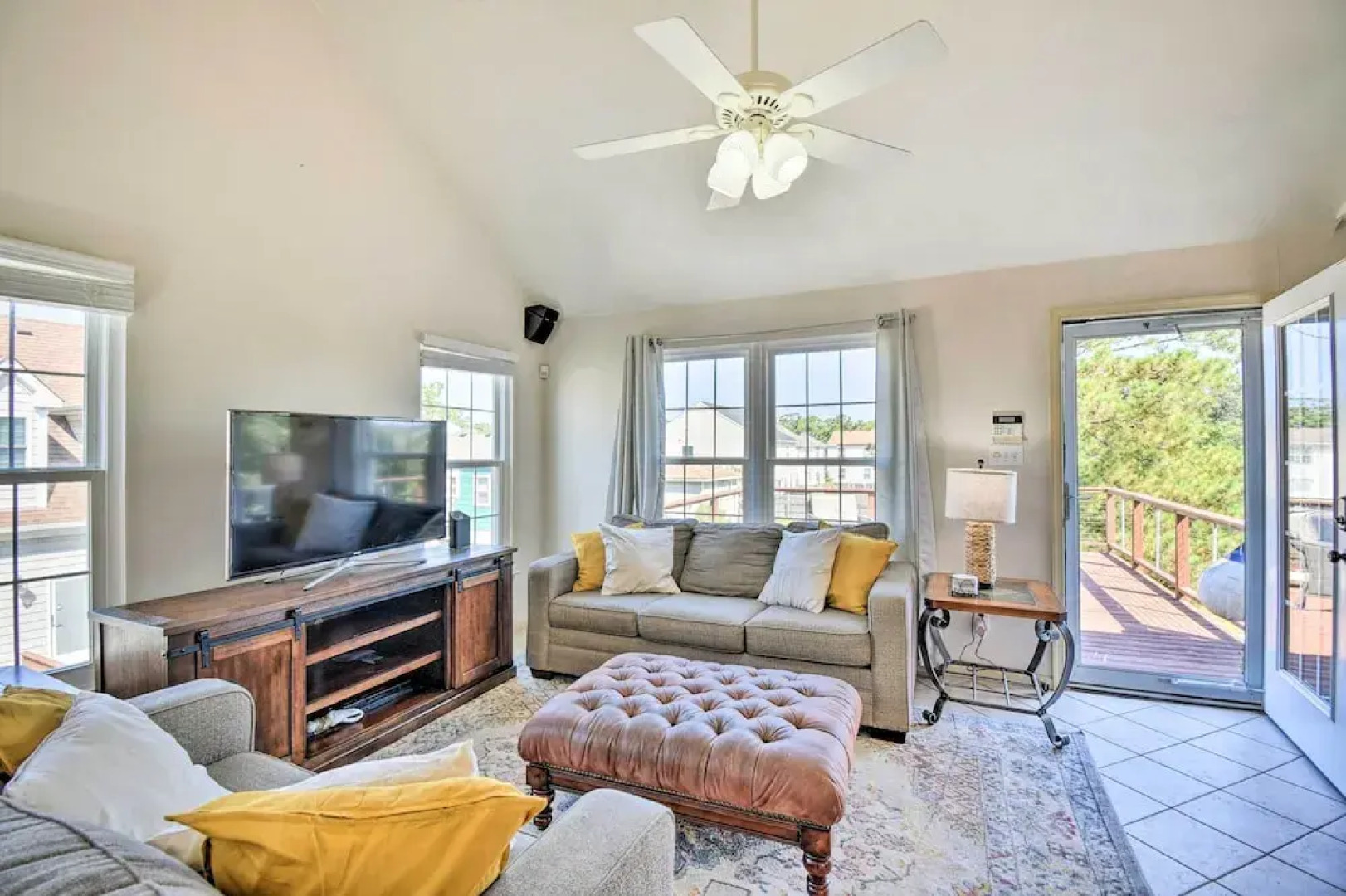 Sunny Norfolk Apartment w/ Deck + Fire Pit!