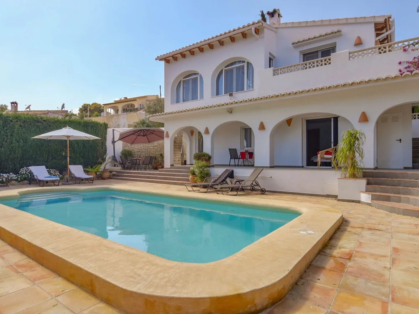 Beautiful 8-persn Villa in Moraira, Large Terraces and Heated Swimming Pool; Unique View