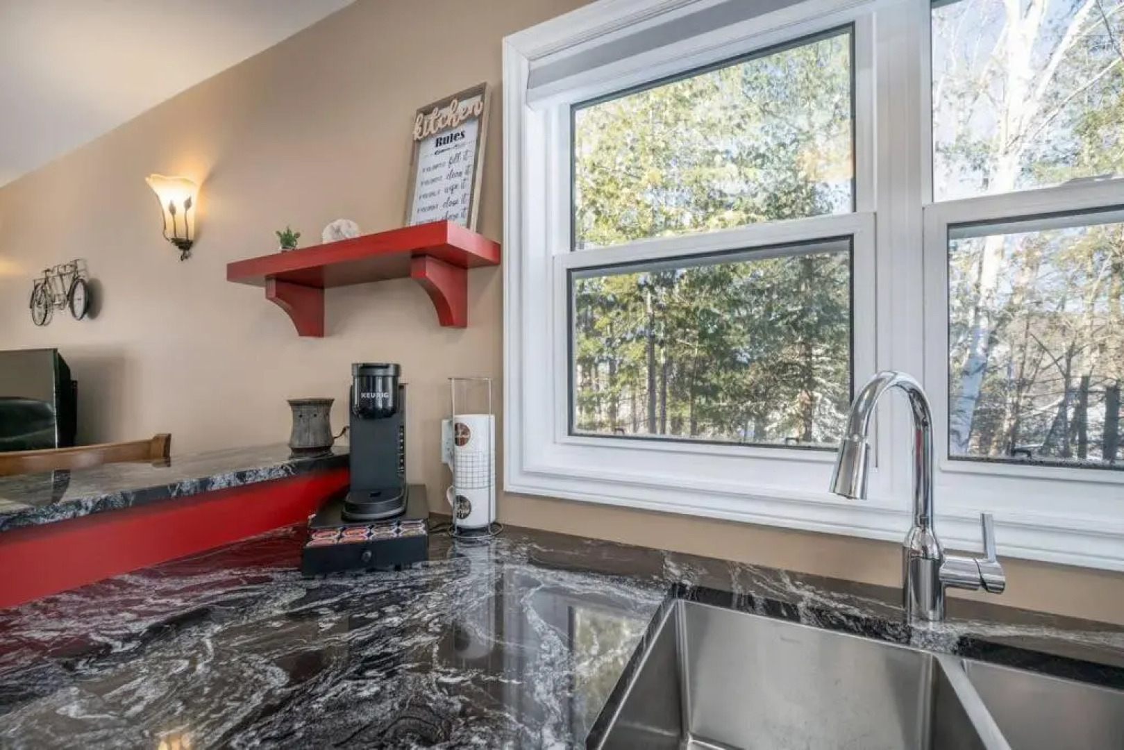 Shred Shed I Sled In & Sled Out I Patio & BBQ I TV