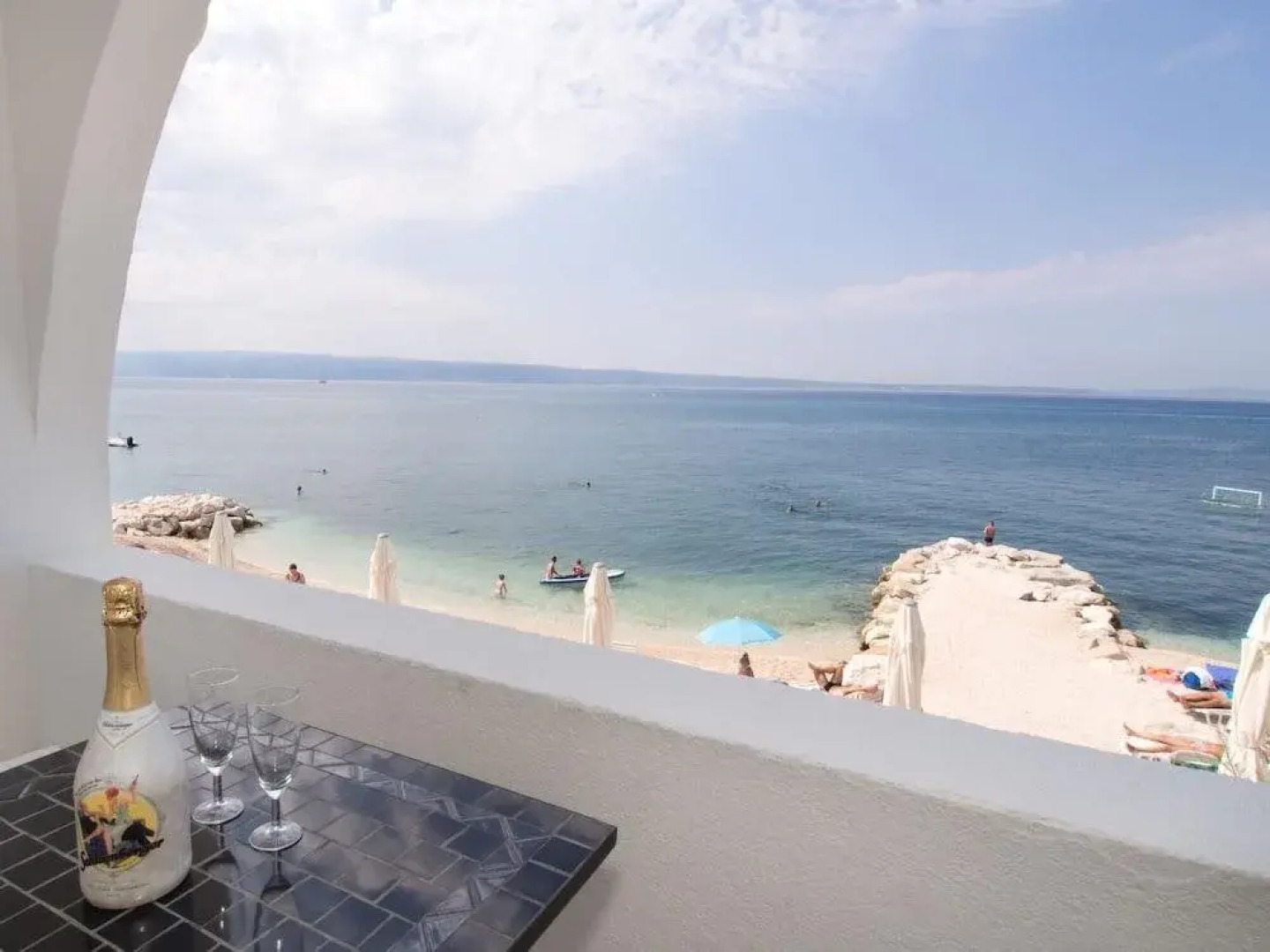 Villa Tamaris on the beach