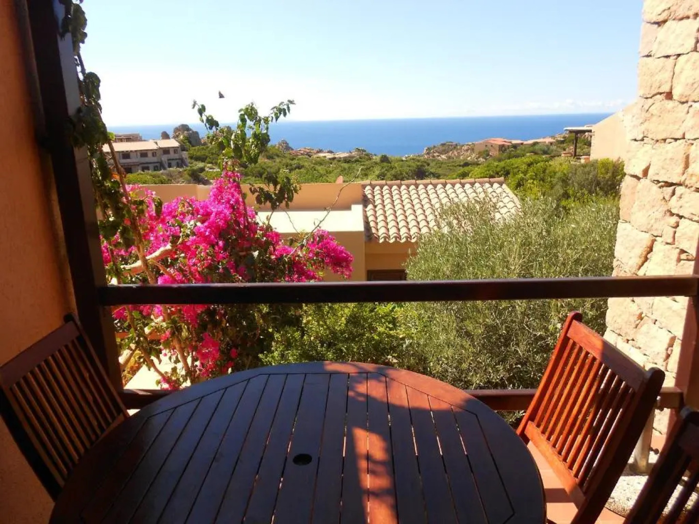 2 bedrooms house with sea view shared pool and furnished garden at Costa Paradiso 2 km away from the beach