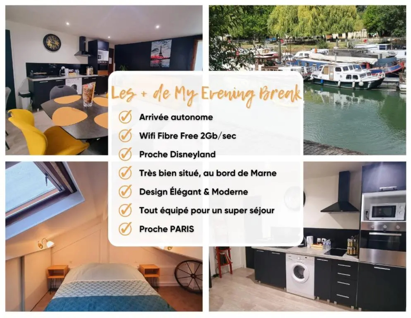 My Evening Break- Appartement cosy proche Disney et Paris