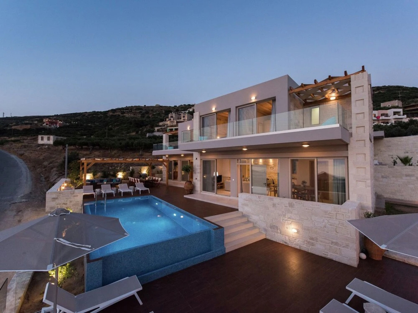 Lux Villa Near Falasarna Beach & a Restaurant, Private Pool & Sea View