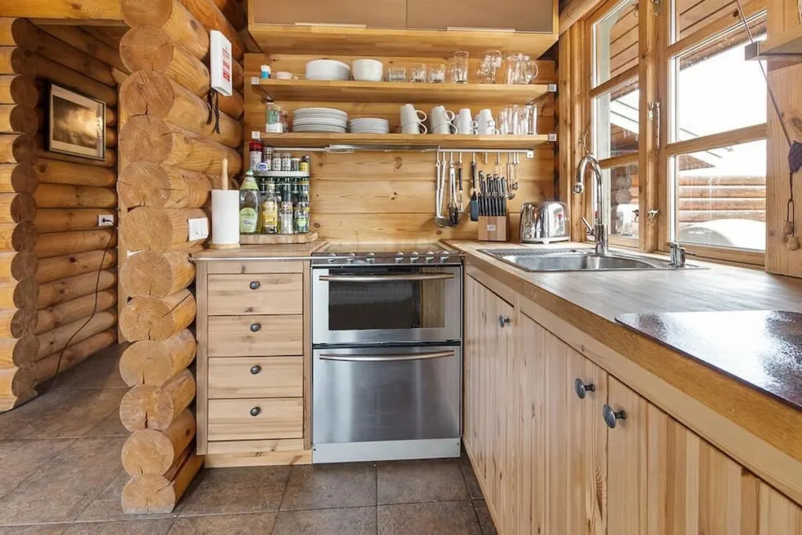 Log Cabin and Guest House