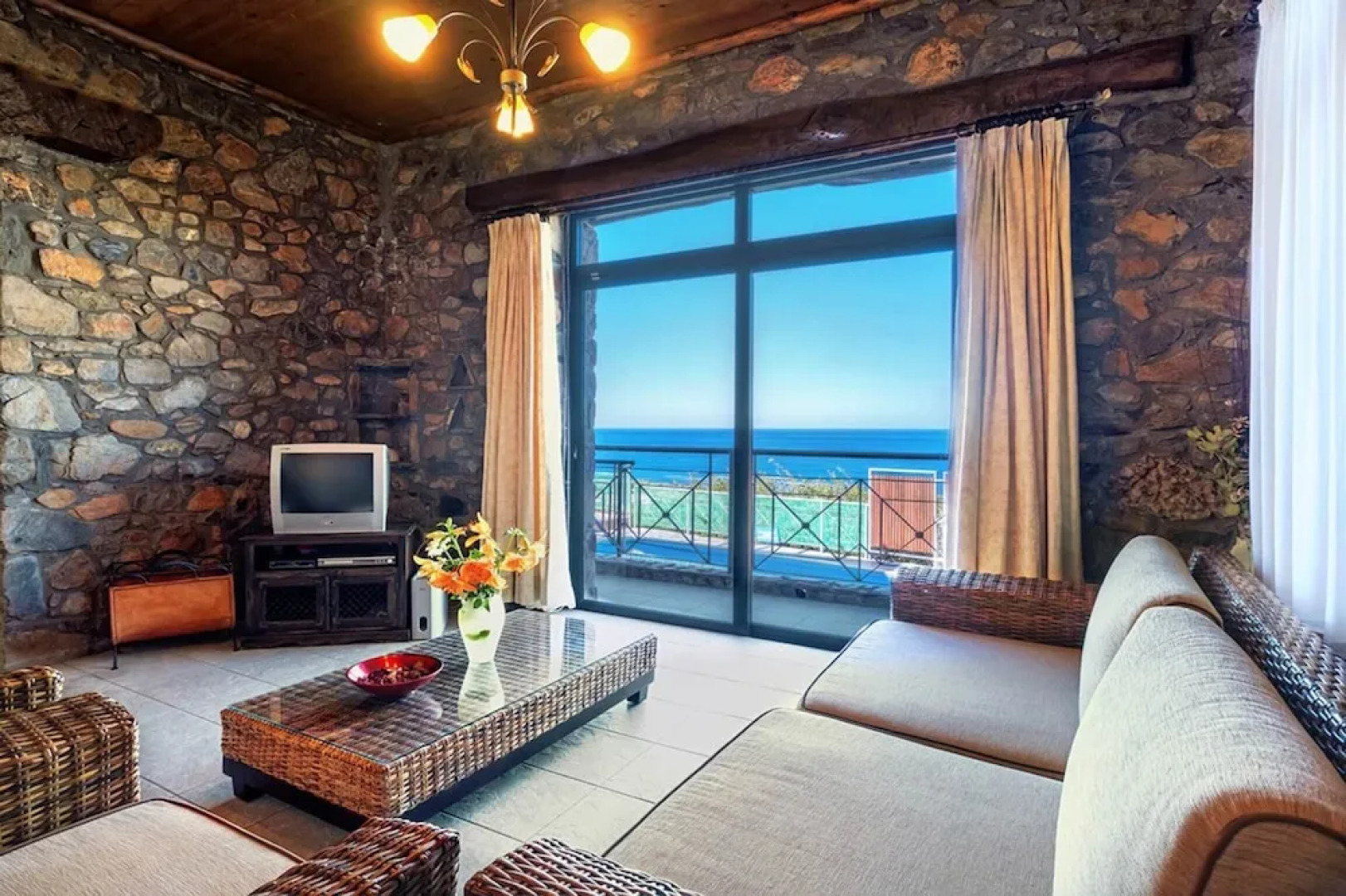Villa Elafonisi Situated on the Edge of a Hill Just 200m Opposite the Beach