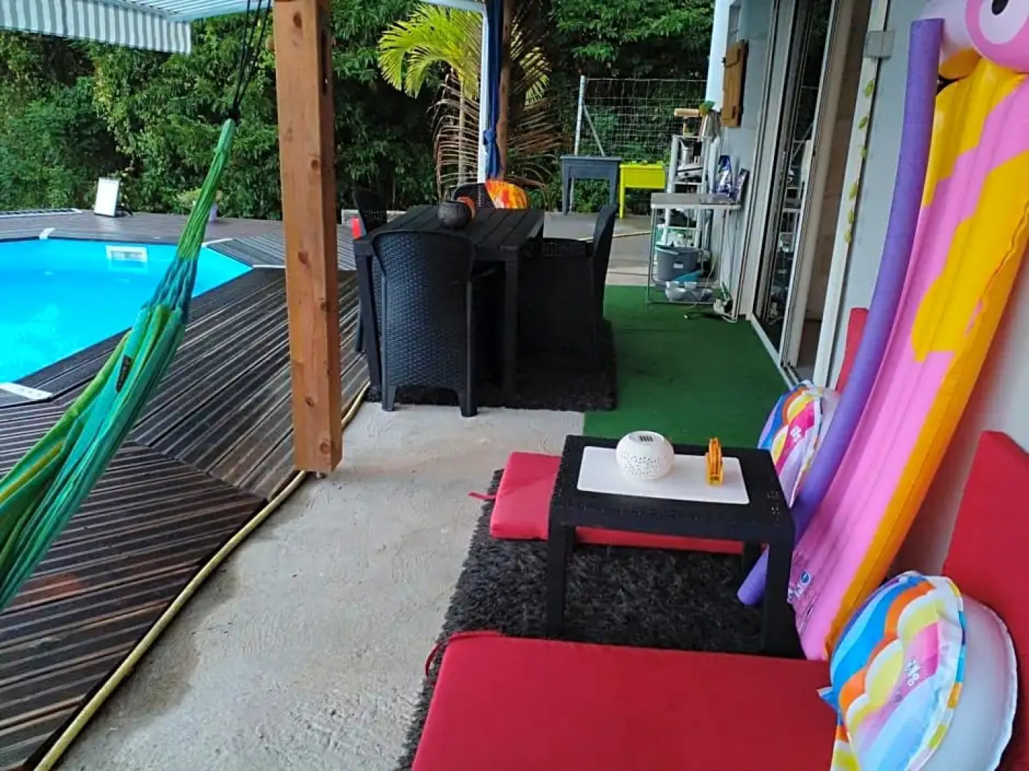 Chambre chez l'habitant avec piscine privative et vue panoramique sur la mer des cara¿s