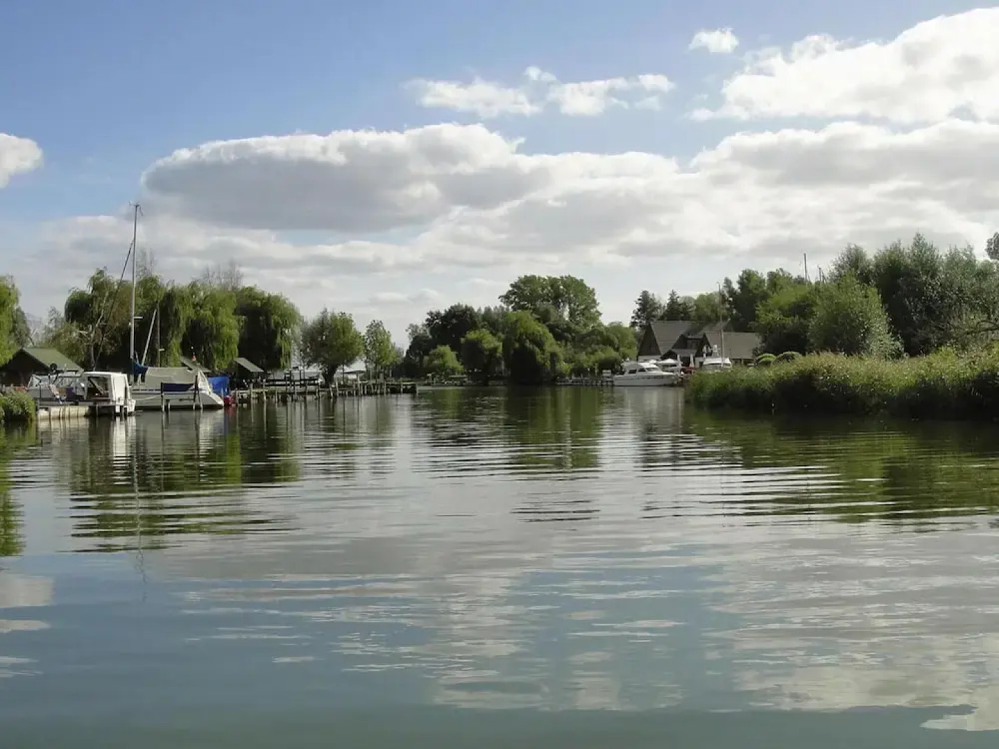 Houseboat on the Peene, Demmin