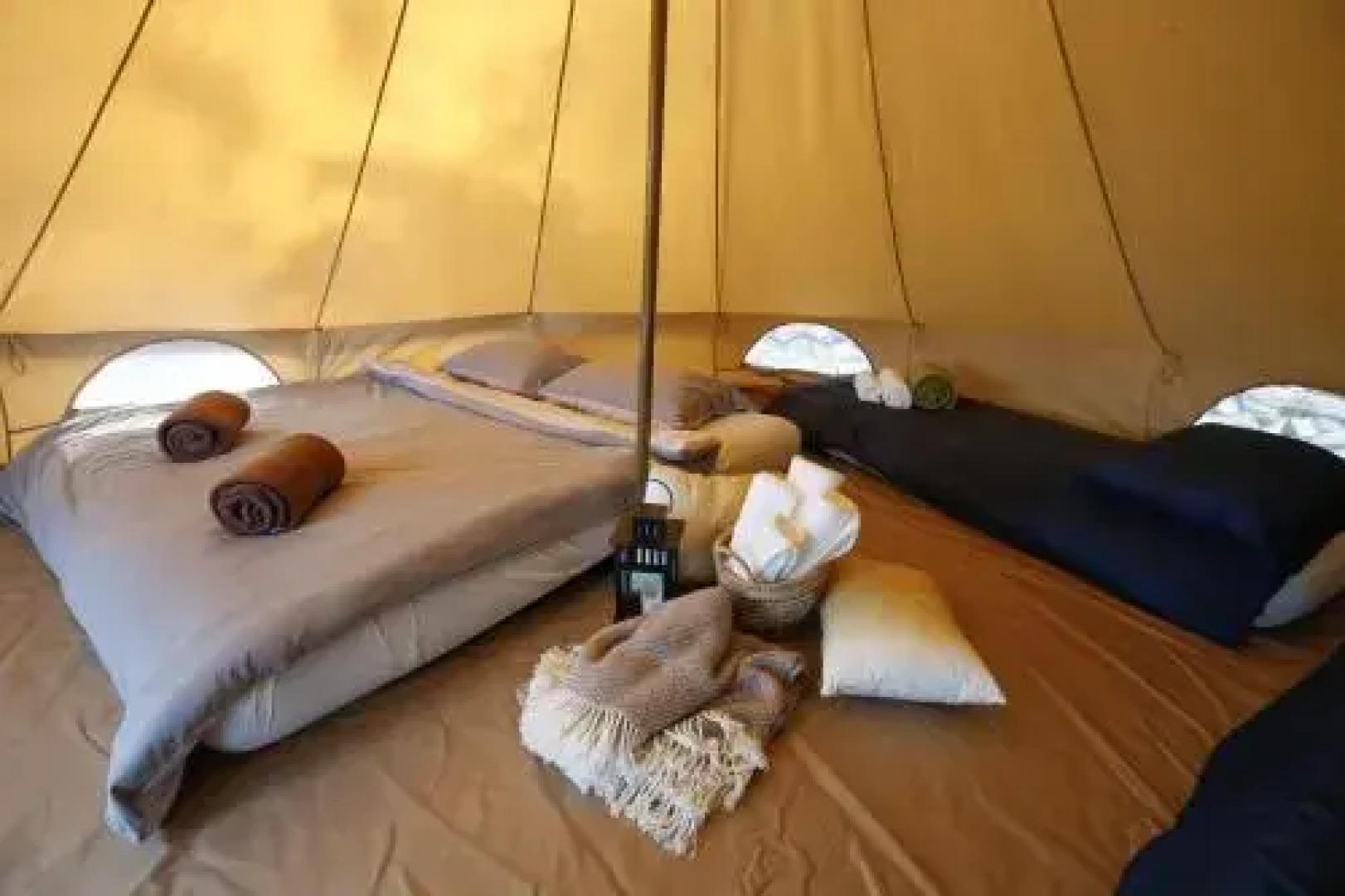 Camp 'Dvor' bell tent accommodation