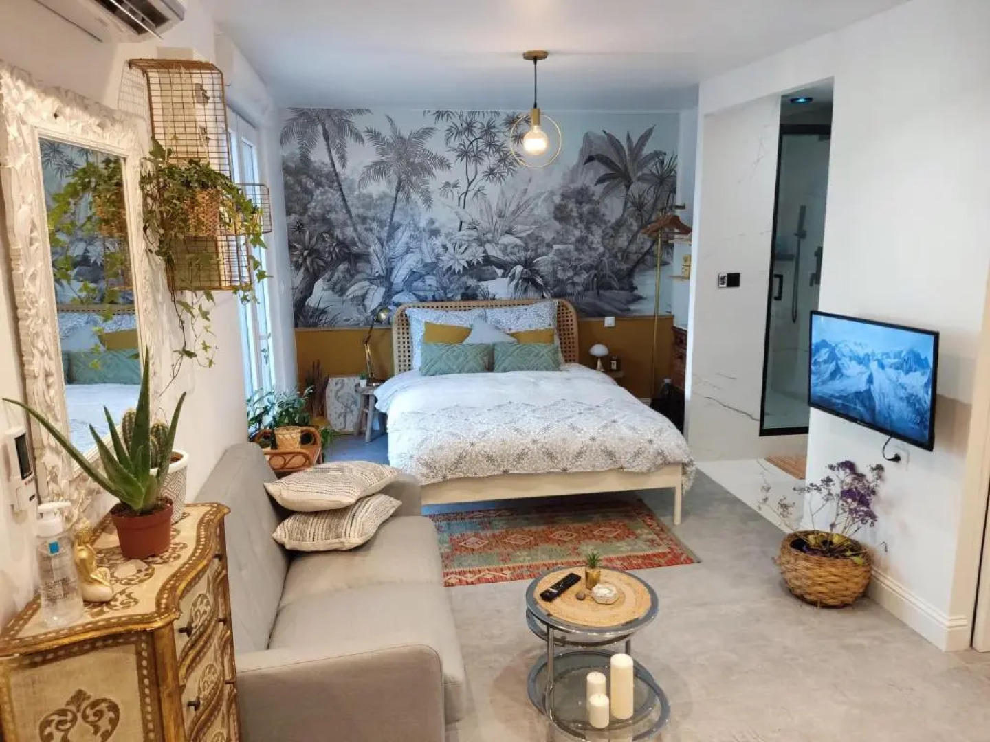 Superbe appartement avec jacuzzi avec jardin privé