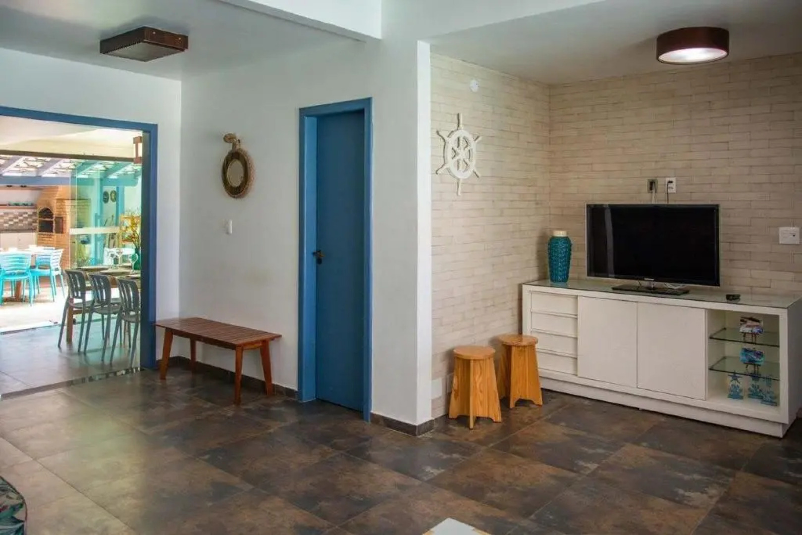 Casa do Beiral Azul: •5 Qts •Pé na areia •Piscina