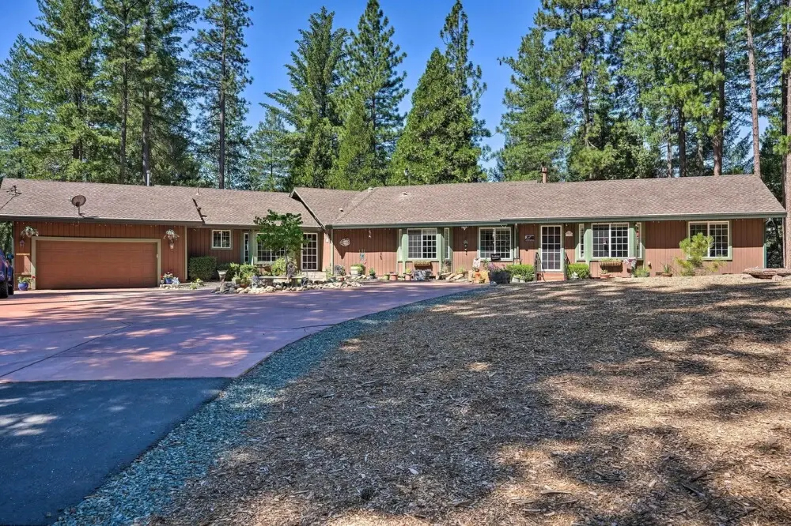 Private Deck: Pollock Pines Apt on 5 Acres