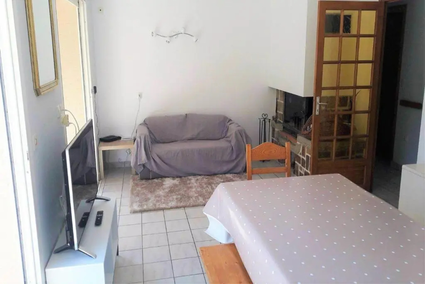 Villa de plain-pied avec WIFI, piscine privée sous abris haut à PLEUMEUR-BODOU - Ref 461