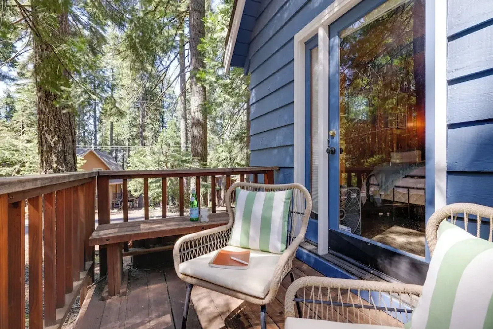 3 Mi to Big Trees State Park: Cabin w/ Scenic Deck