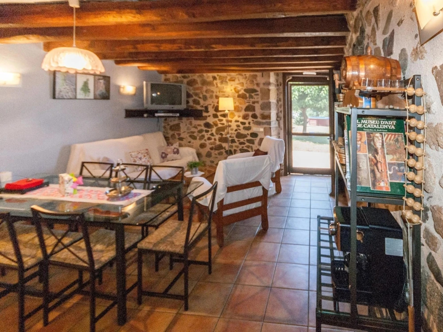 Catalan Farmhouse With Round Pool in the Middle of Forest