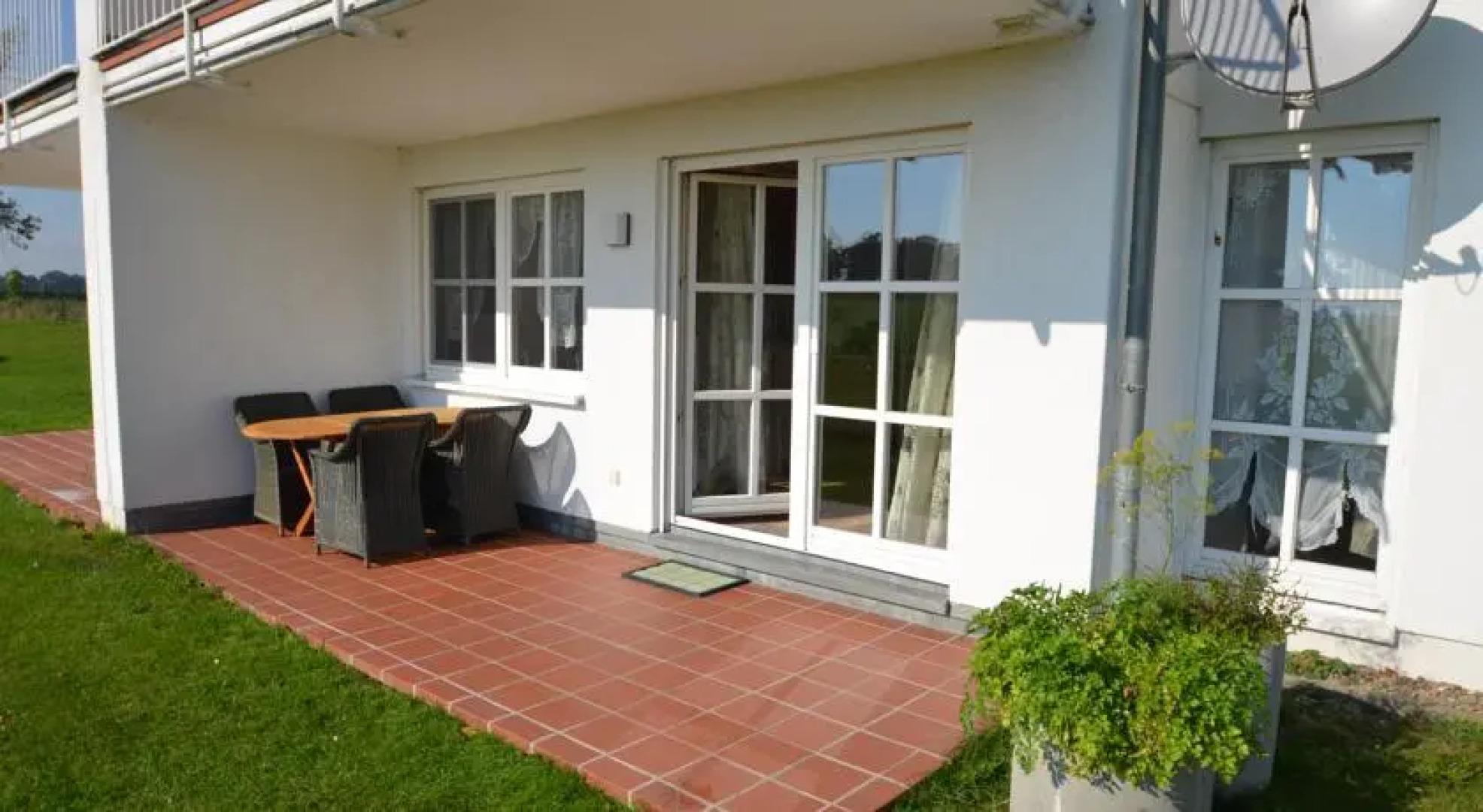 Apartment Wohnen am Wasser mit Boot