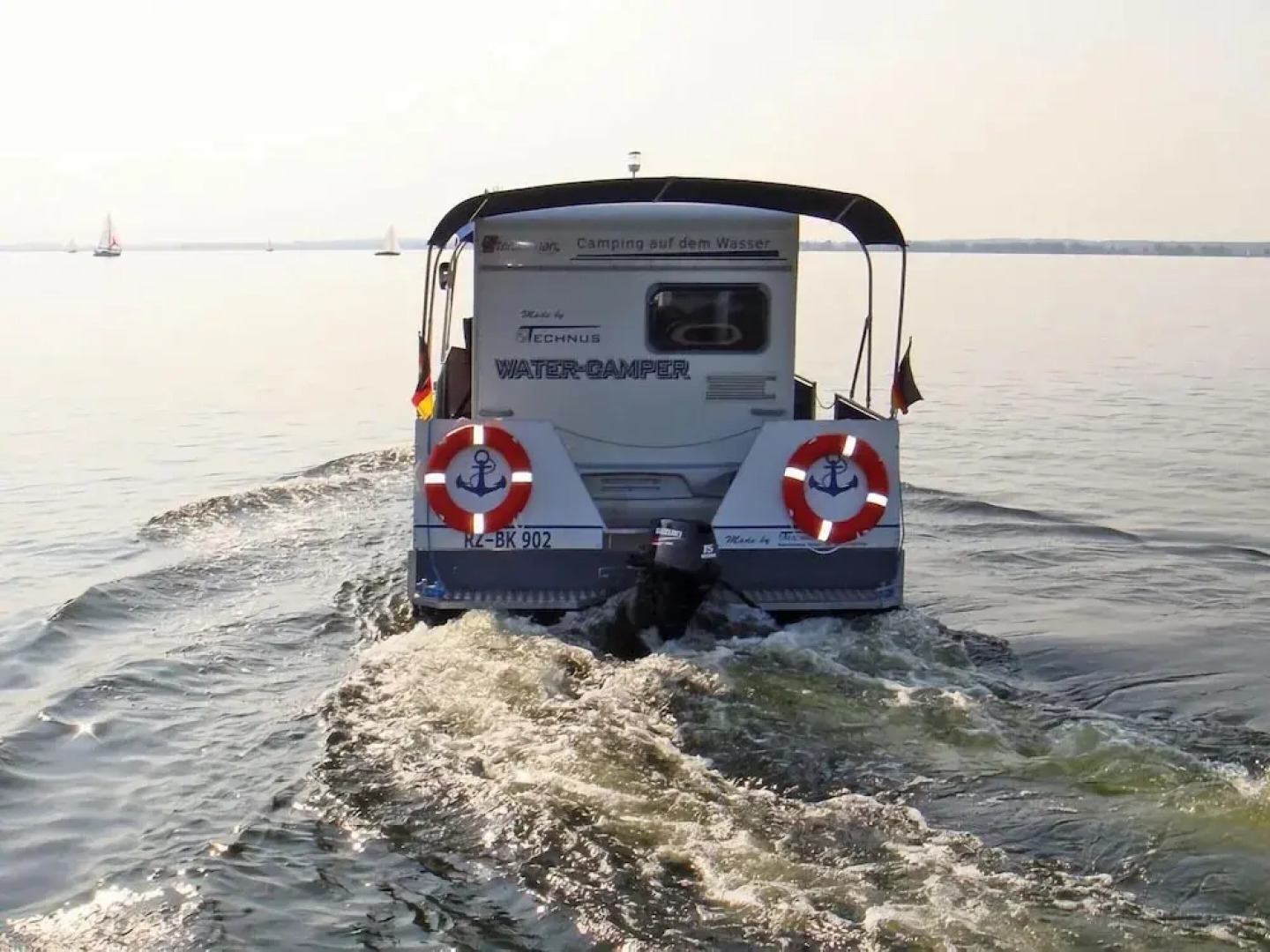Houseboat on the Peene, Demmin