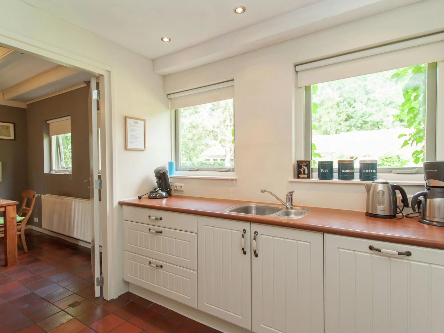 Restored back building of a farm.