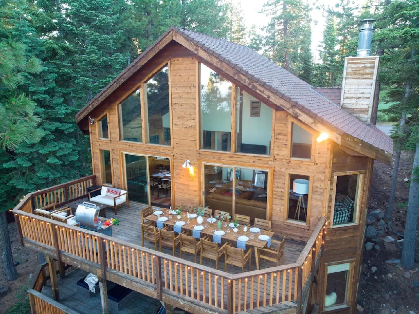 Wildwood by AvantStay   Cabin w/ 3 Decks, Ping Pong, Fire Pits, & Outdoor Grill