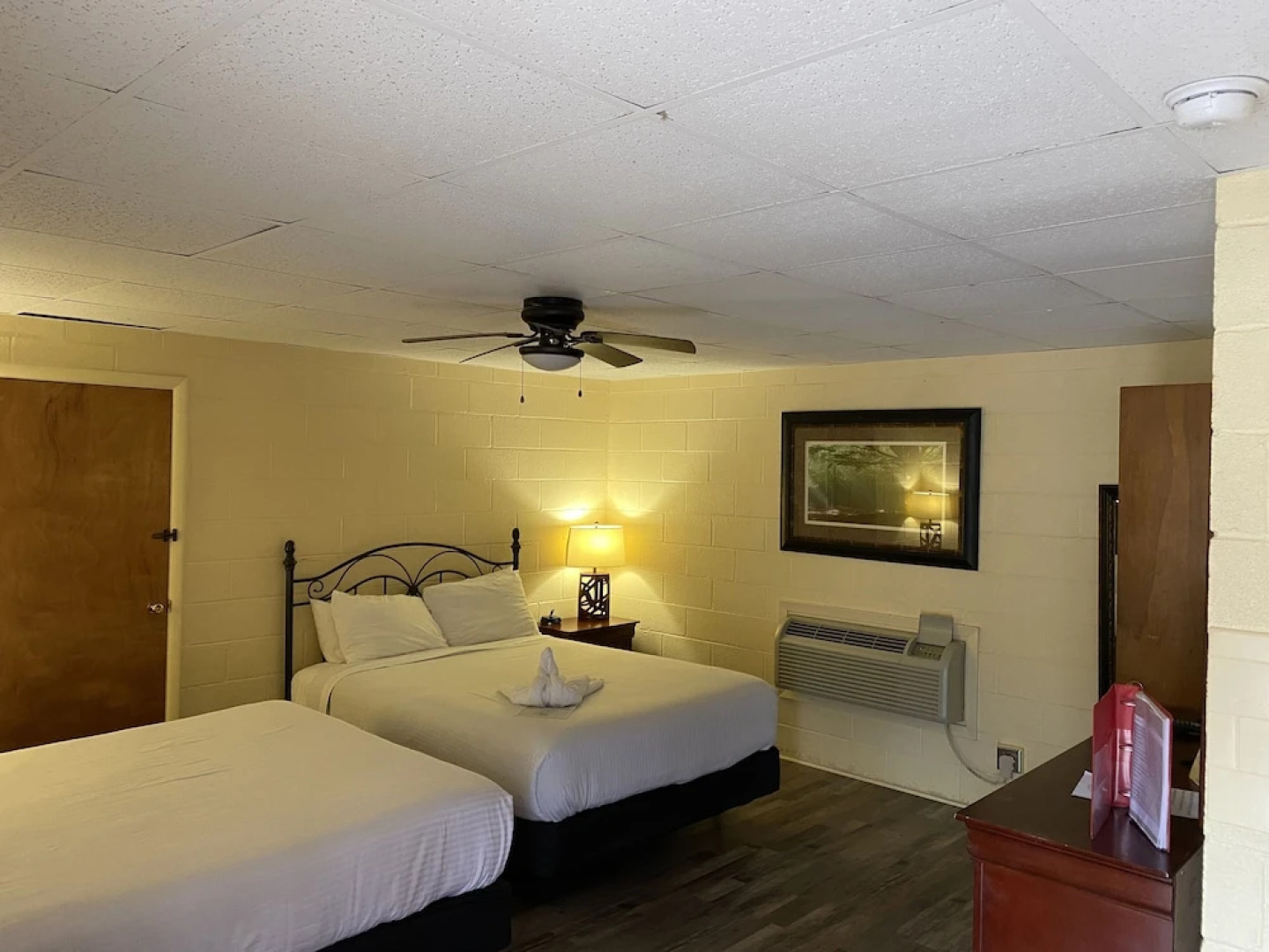 Queen Guest Room located at the Joplin Inn at the entrance to Mountain Harbor, just 2 1/2 miles from Lake Ouachita. by RedAwning