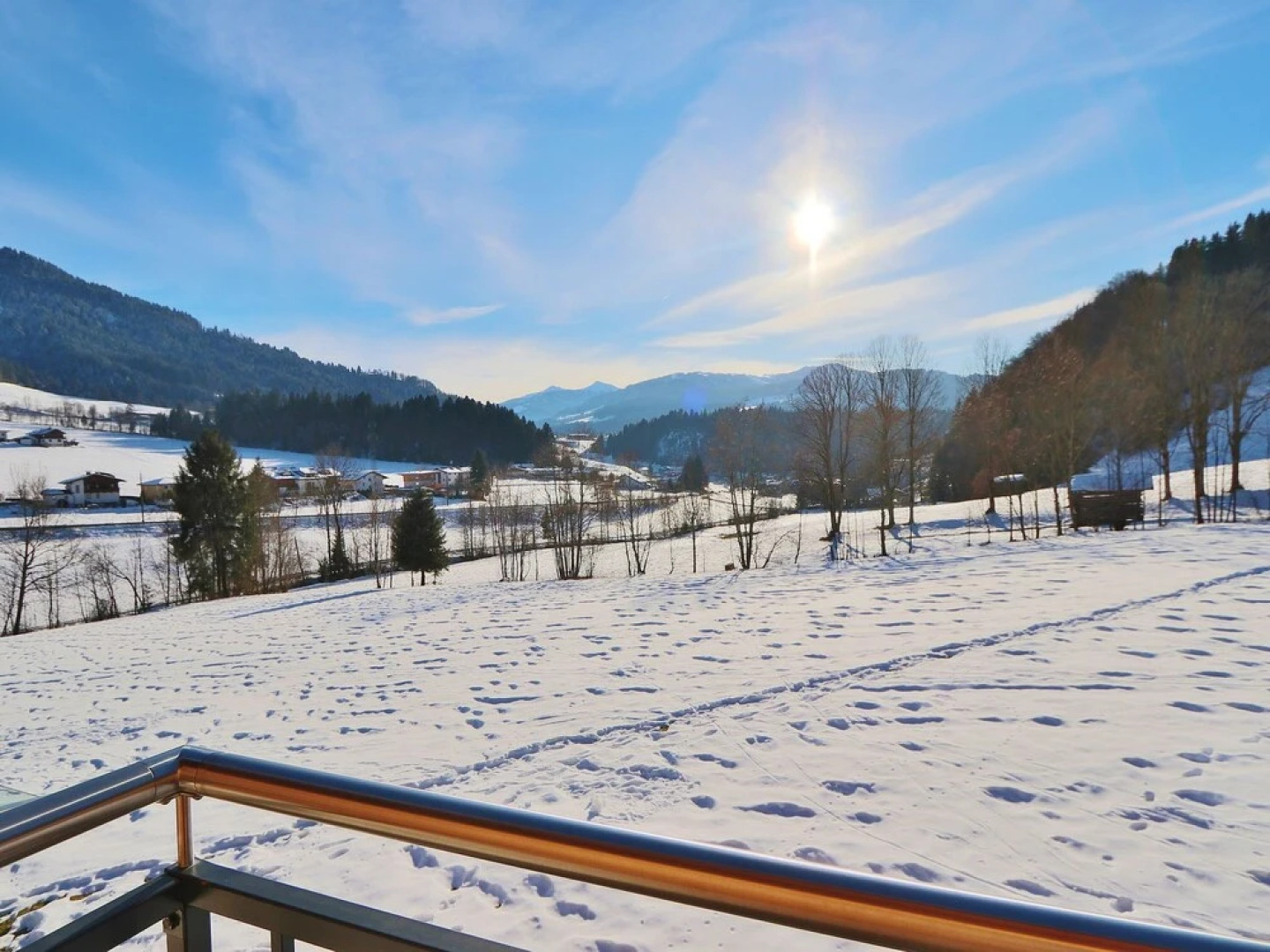 Sunlit Apartment near Forest in Itter