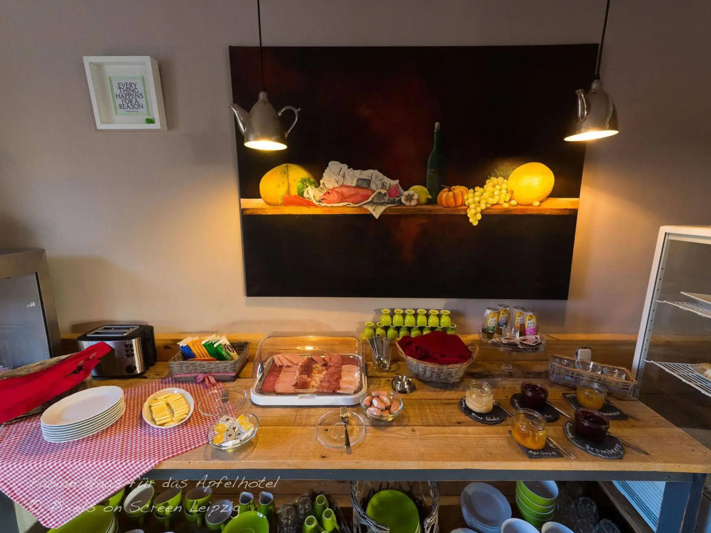 Apfelhotel mit Streusel