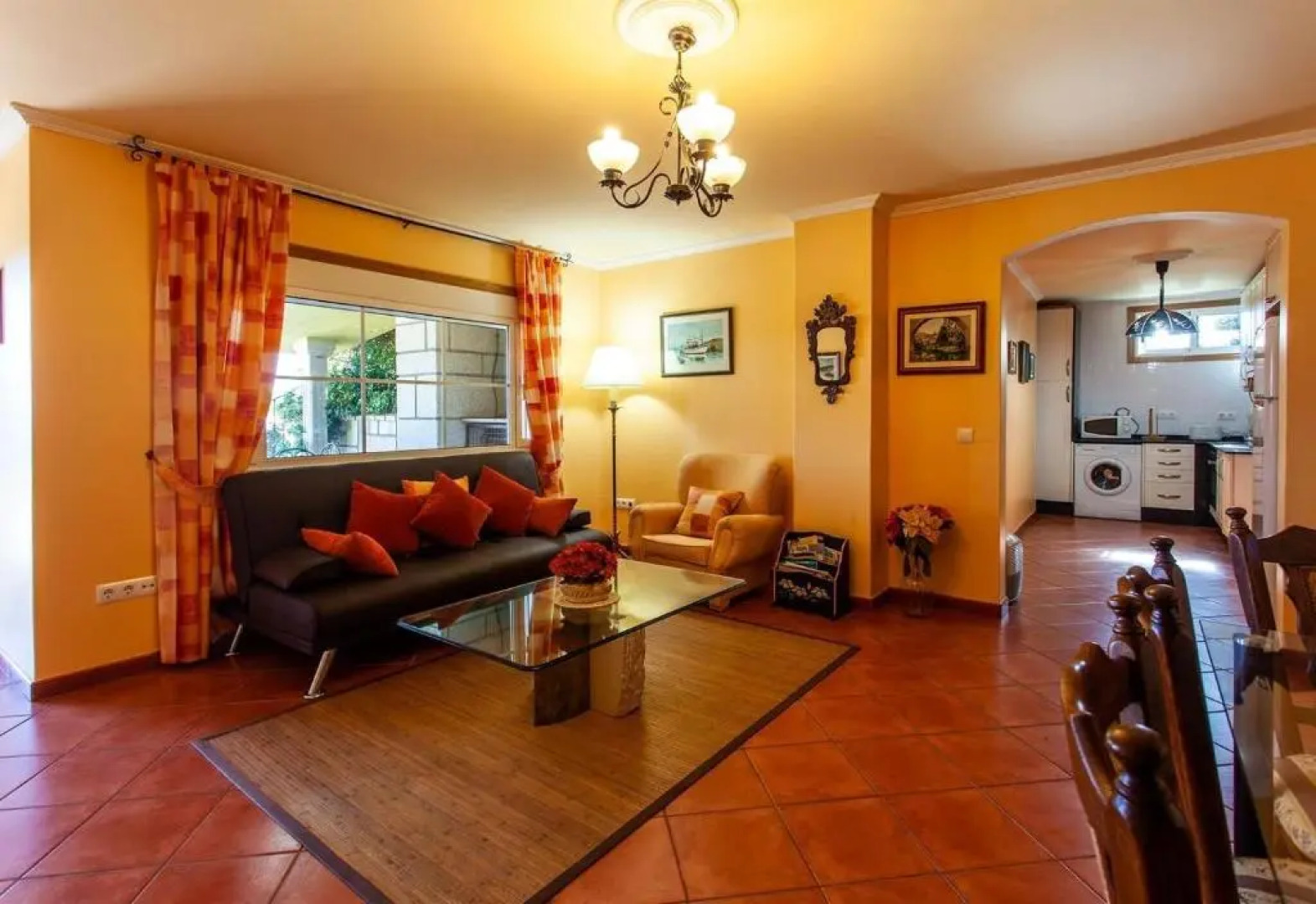 Apartamento con jardin en un chale