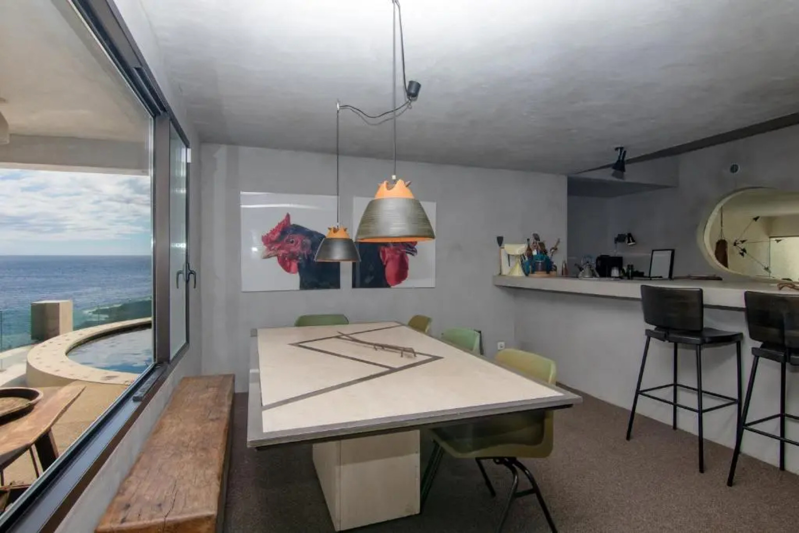 Exclusive Design Villa : 1080 m2, oceanfront, 2 swimming pools.