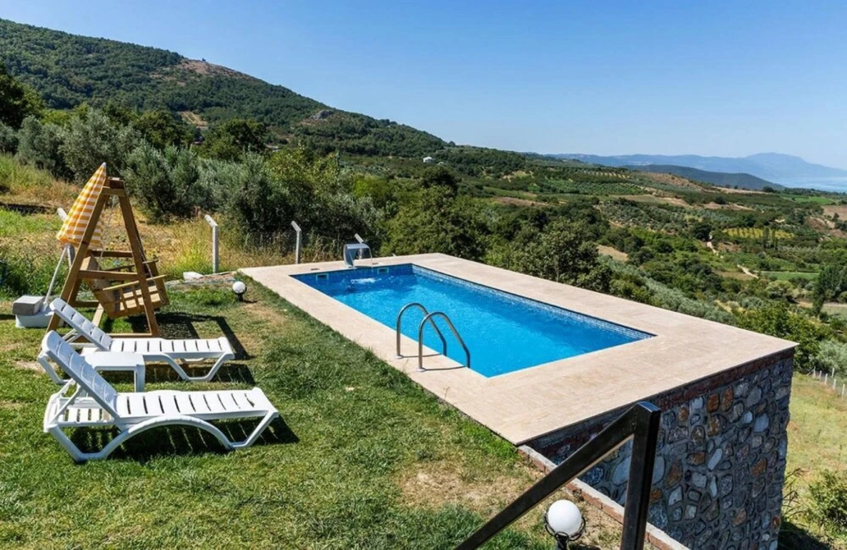 Amazing Stone House With Fireplace and Private Pool Surrounded With Nature in Iznik Bursa