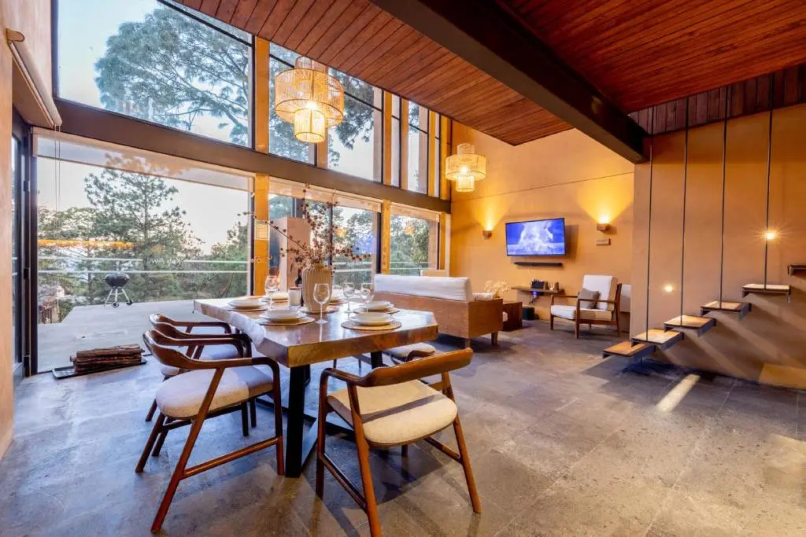 Cabaña de lujo moderna con Alberca climatizada Mazamitla bosque 1