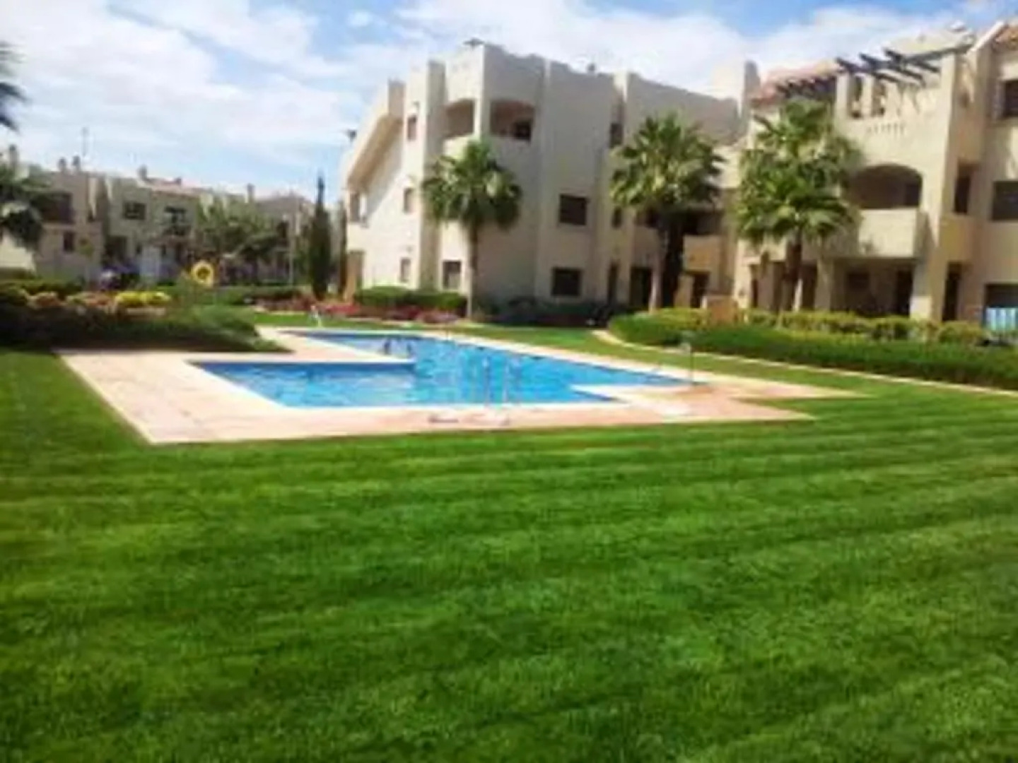 3 bedrooms appartement with shared pool furnished garden and wifi at San Javier 1 km away from the beach