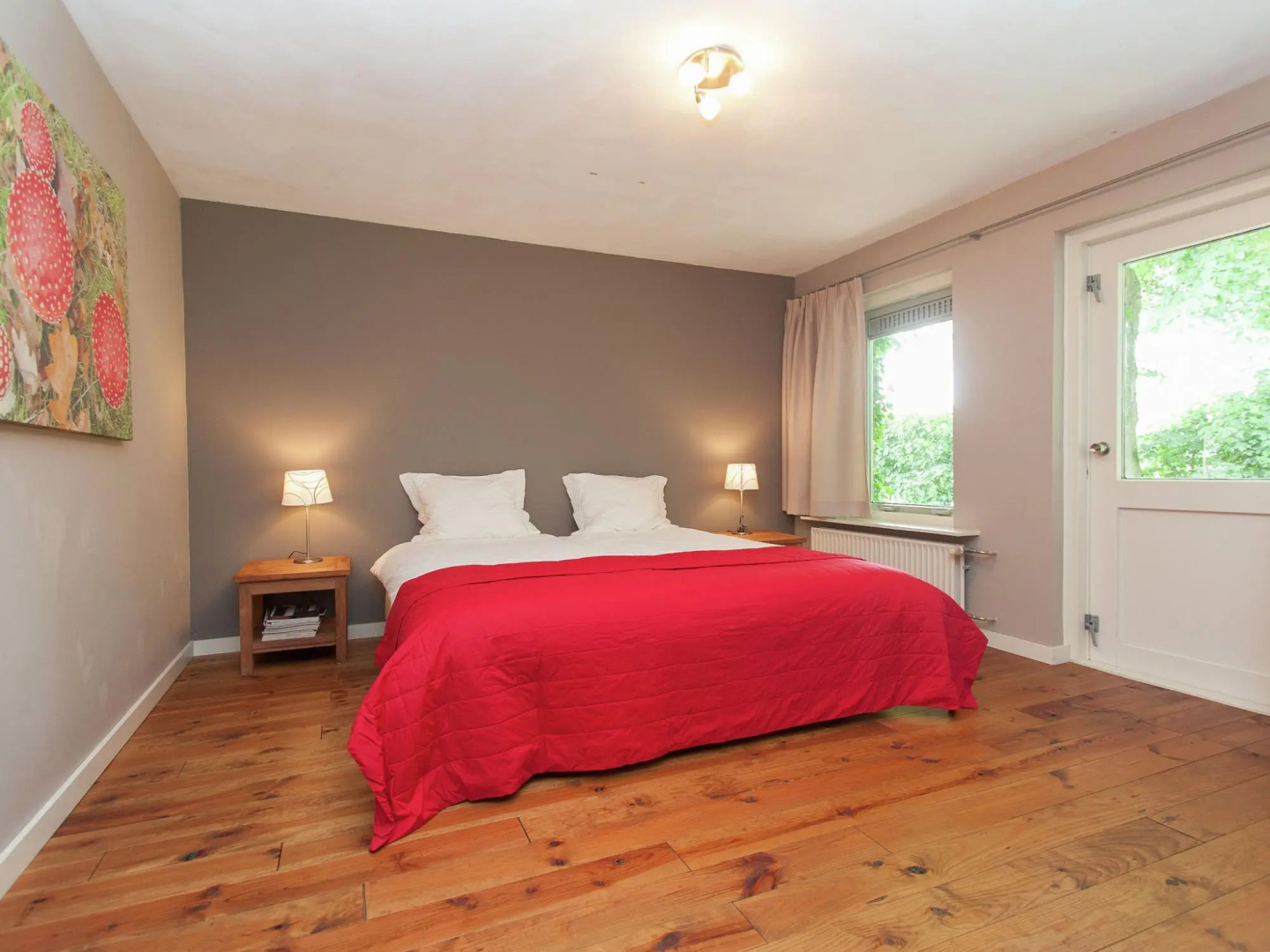 Restored back building of a farm.