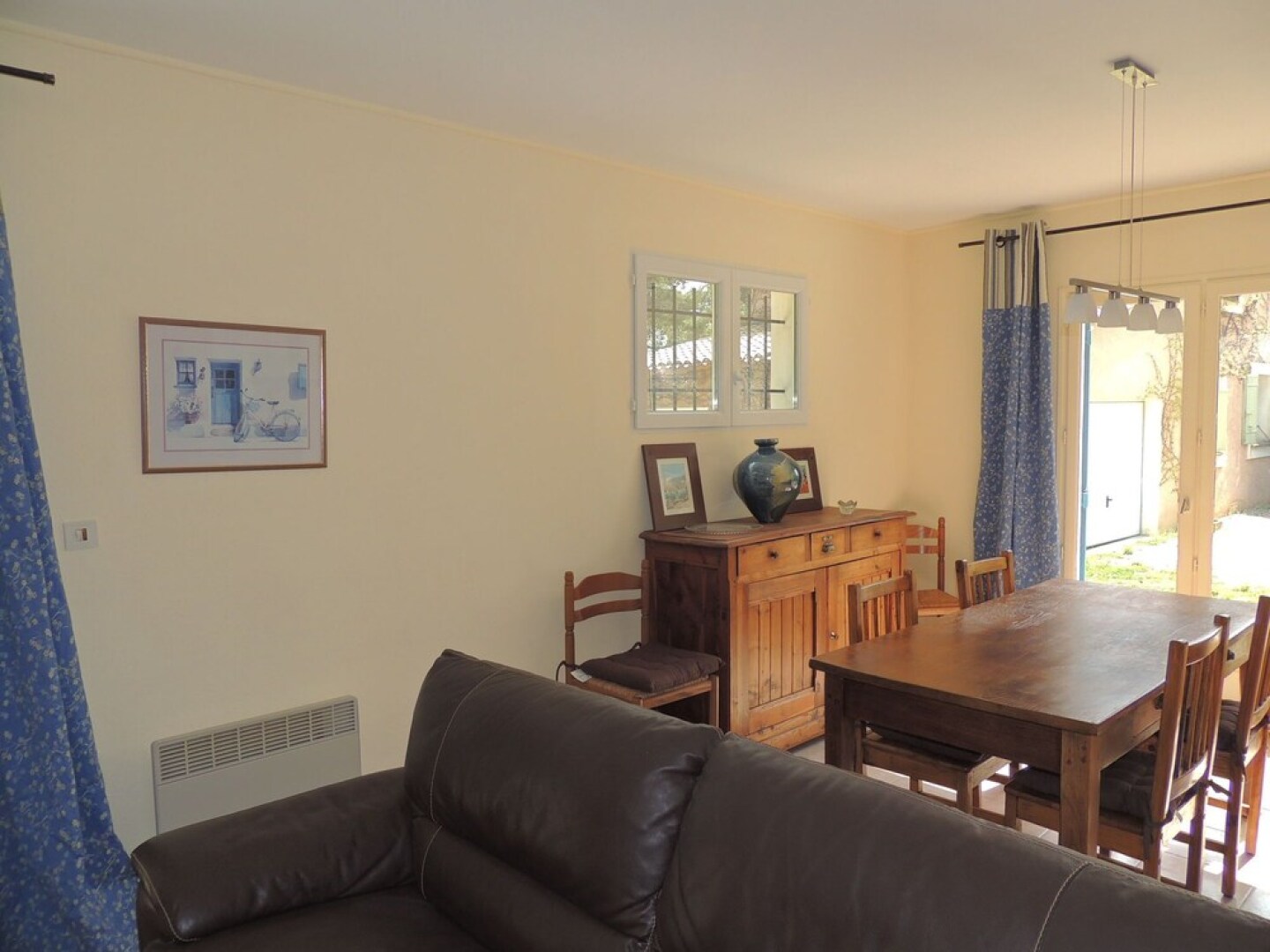 Typical House of South-east France With Blue Shutters