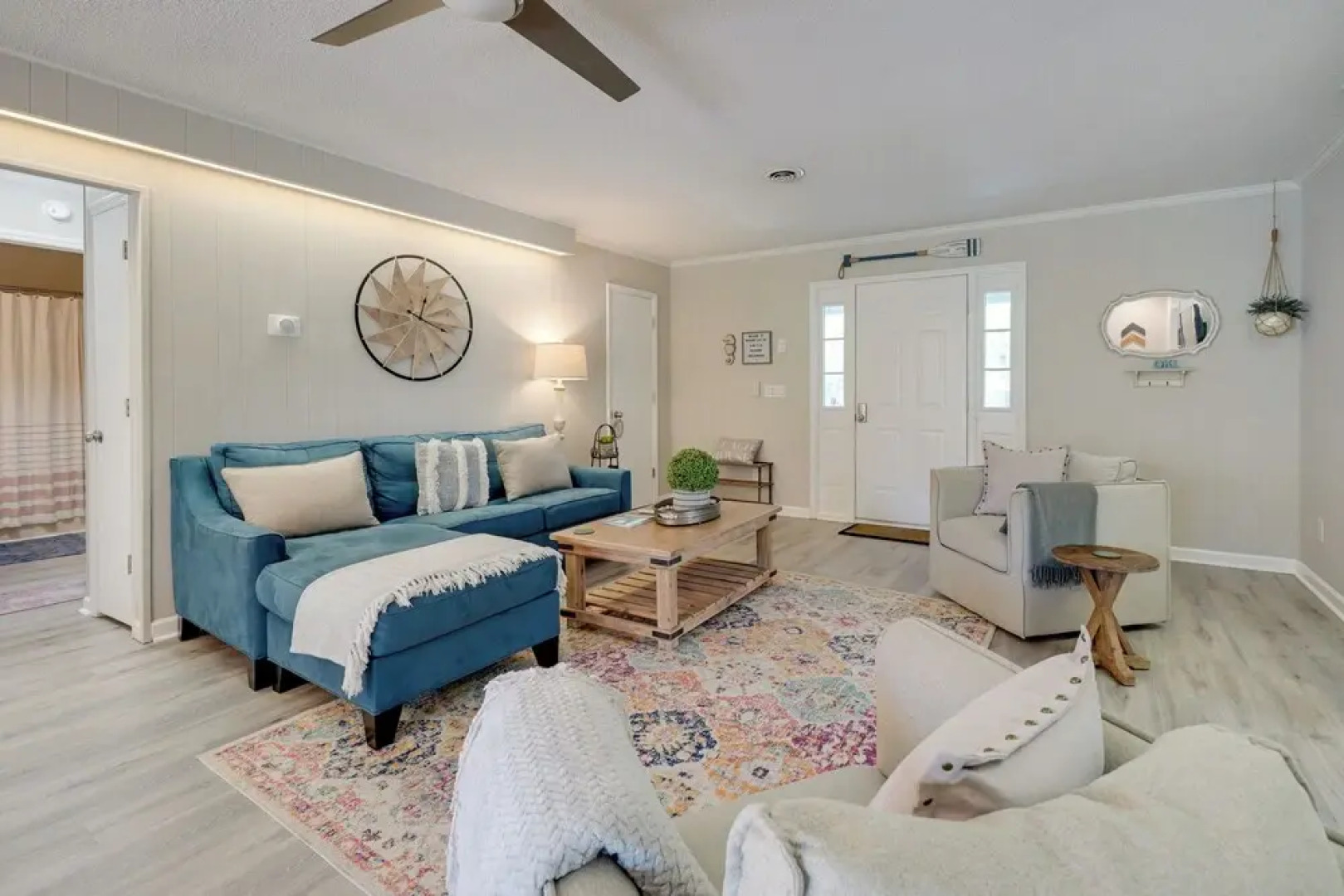 Oak Island Home w/ Spacious Backyard & Porch