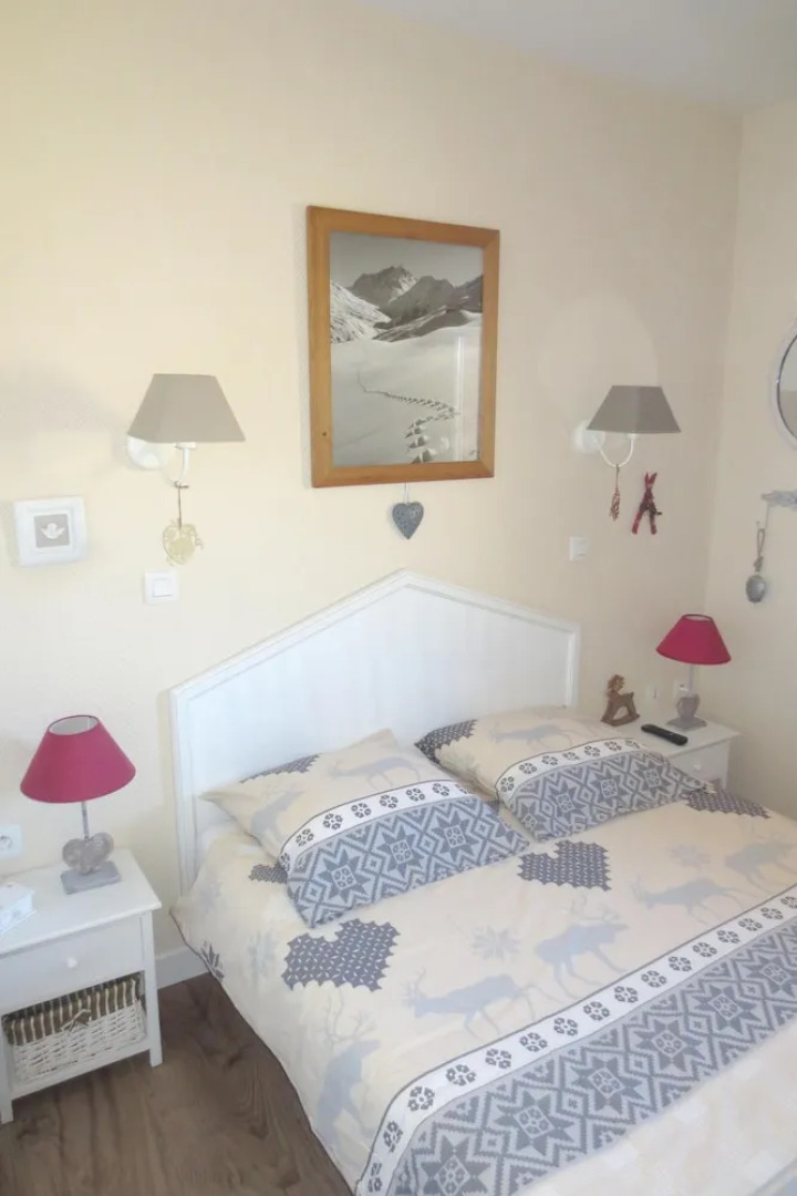 Apartment With one Bedroom in Valmeinier, With Wonderful Mountain View, Shared Pool and Furnished Garden