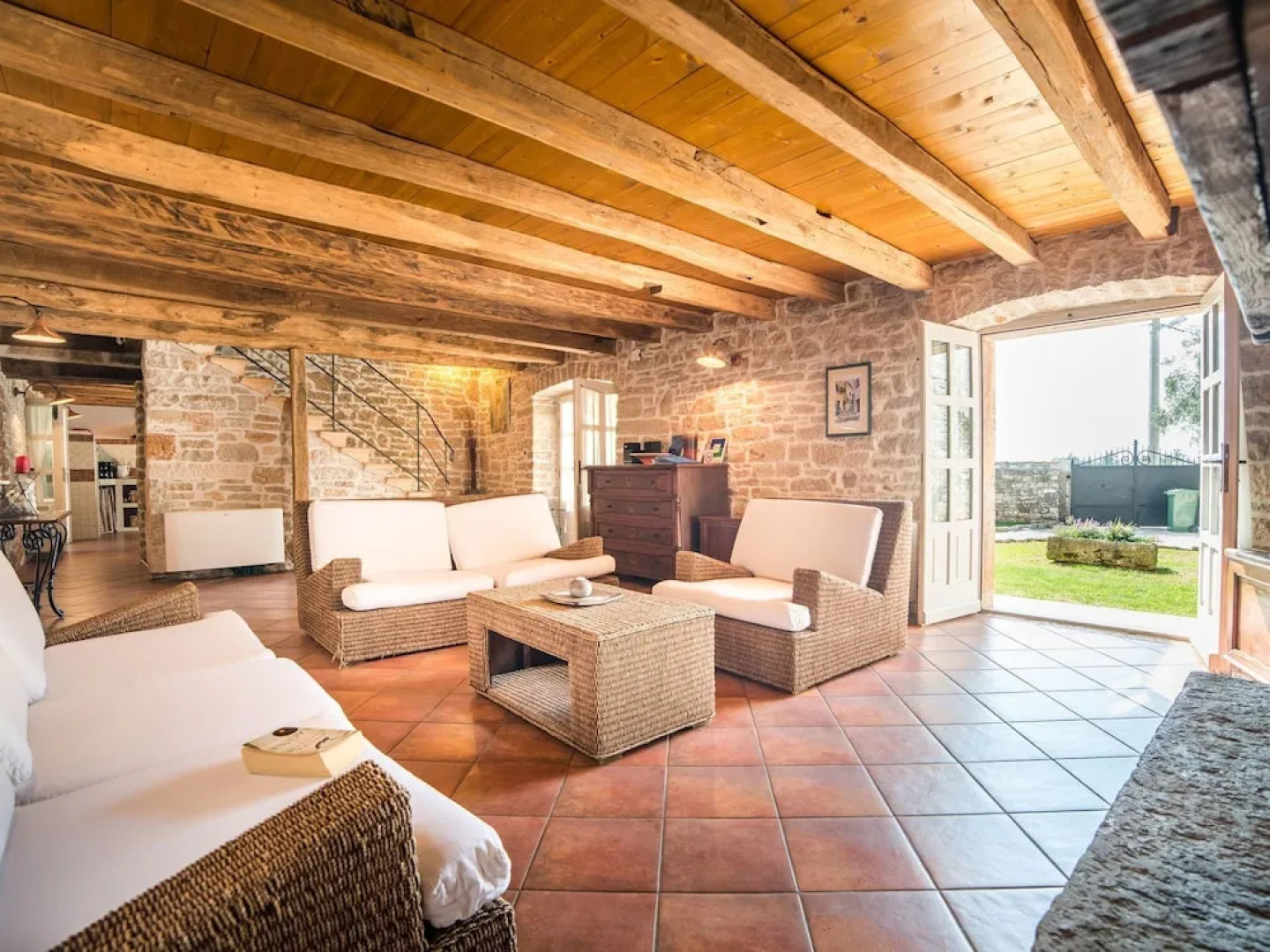 Enchanting villa with beautiful stone architecture